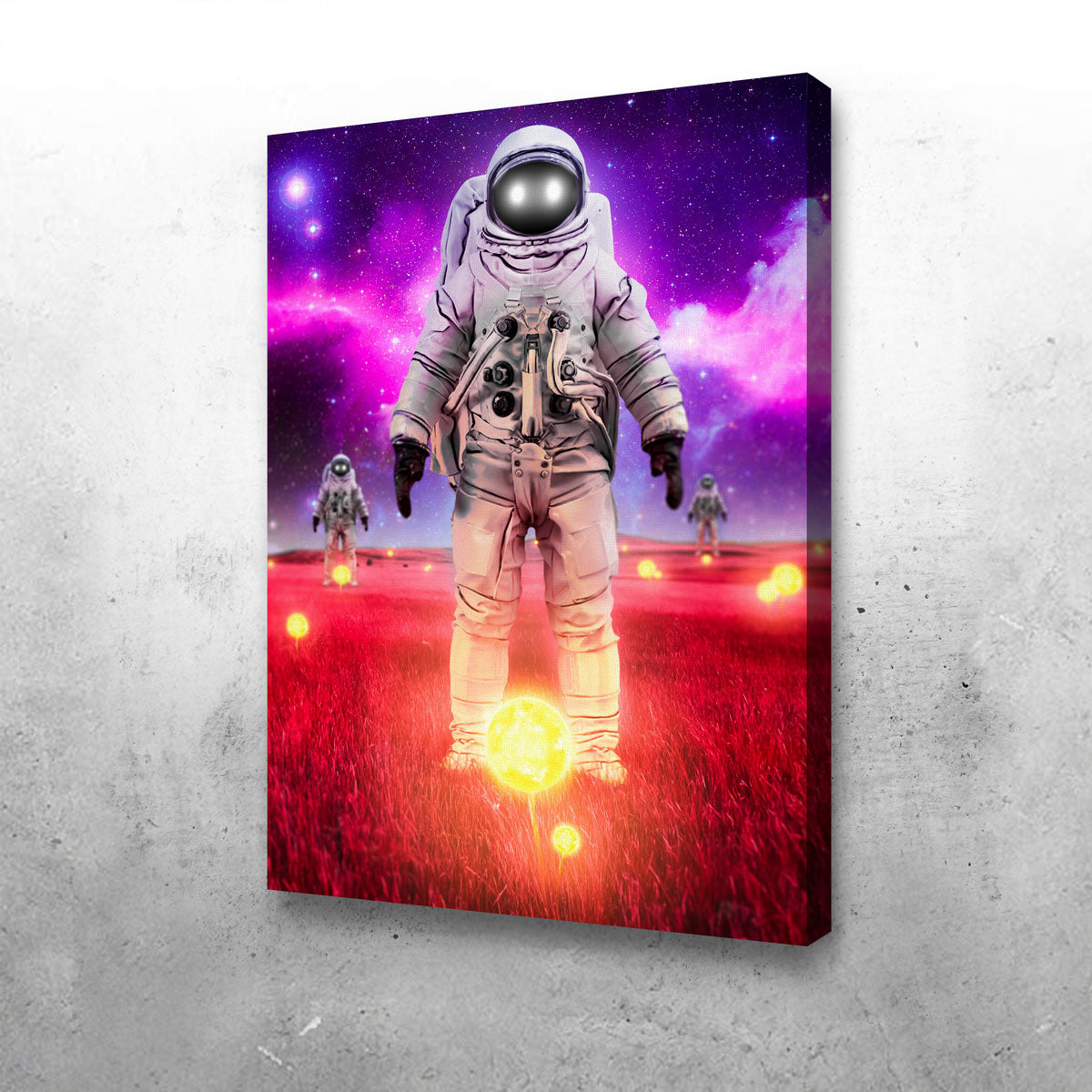 Stunning Space Sunflowers Wall Art for Modern Interiors