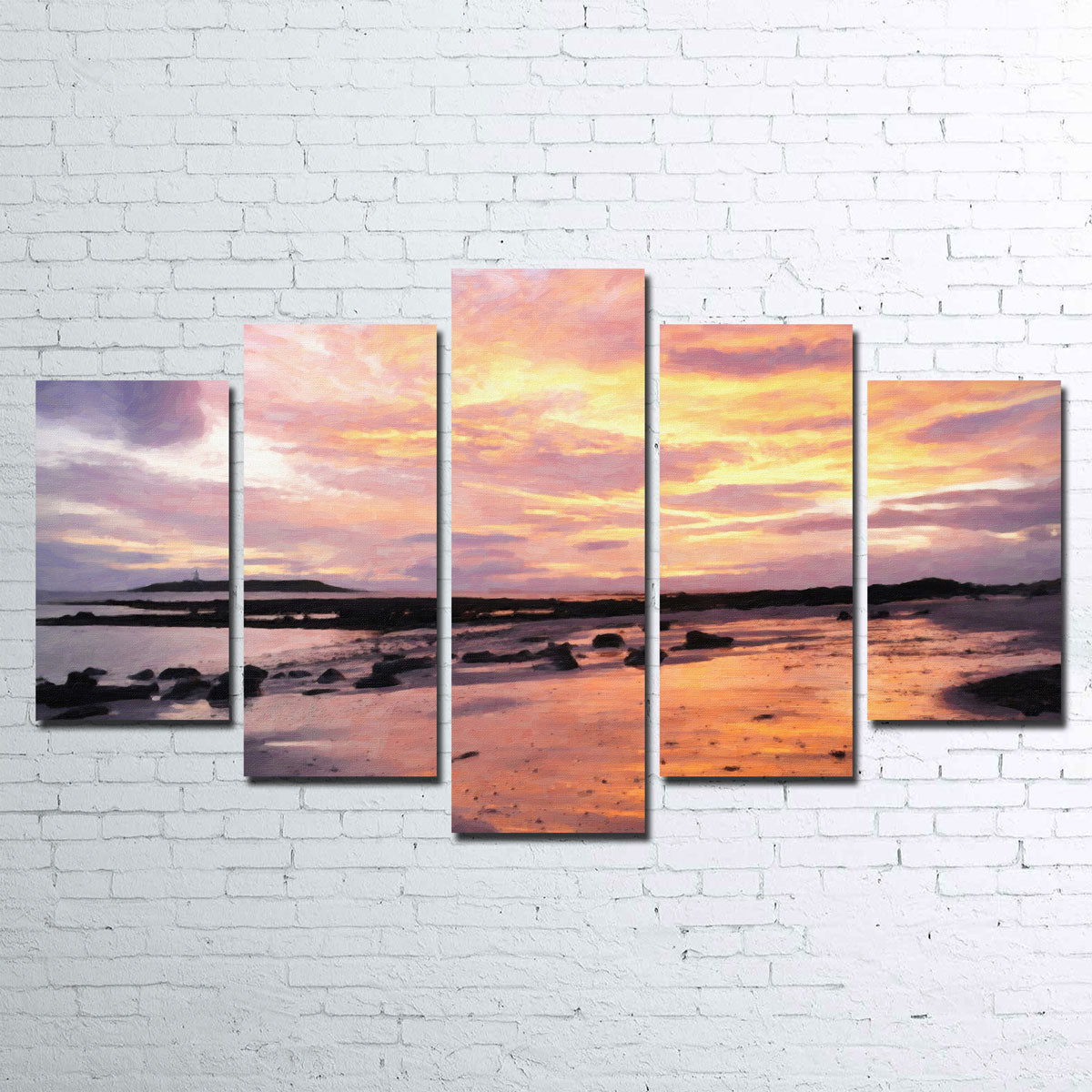 Stunning Soft Golden Sunrise Wall Art by Denise Dundon