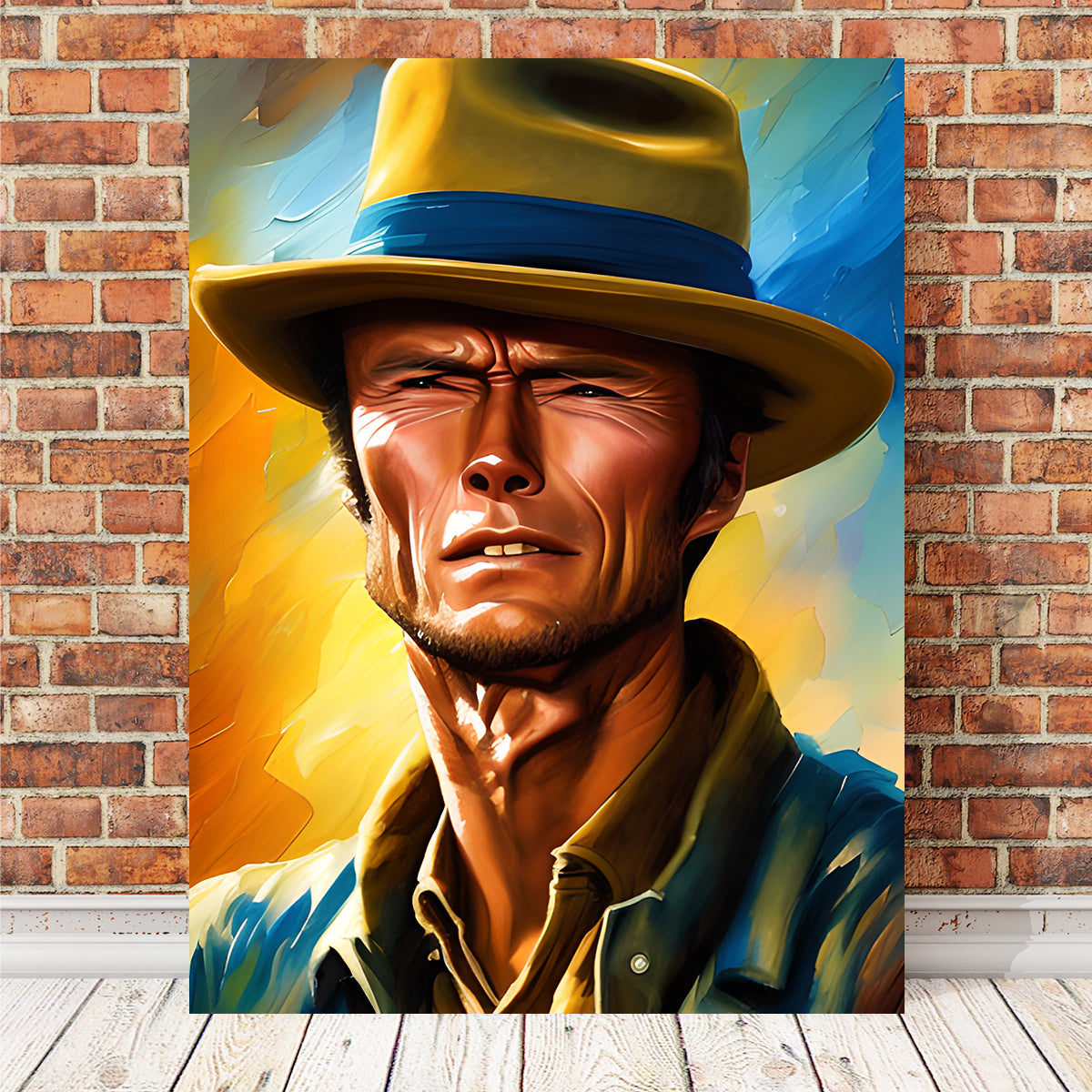 Stunning Clint Eastwood Wall Art by Dina Rolle