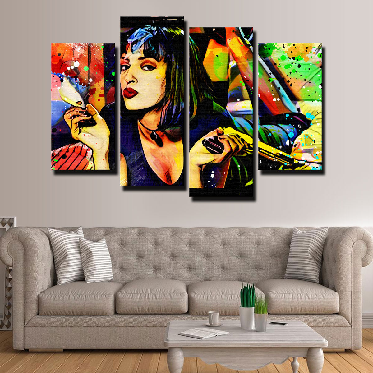Eye - catching Abstract Pulp Fiction Wall Art for Stunning Decor