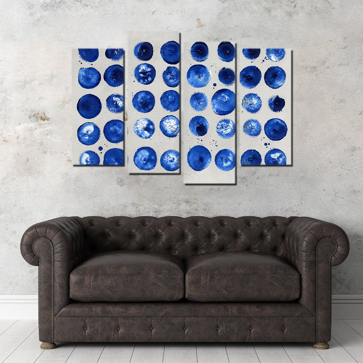 Stunning Blue Circles Wall Art by Evgeny Vetrov