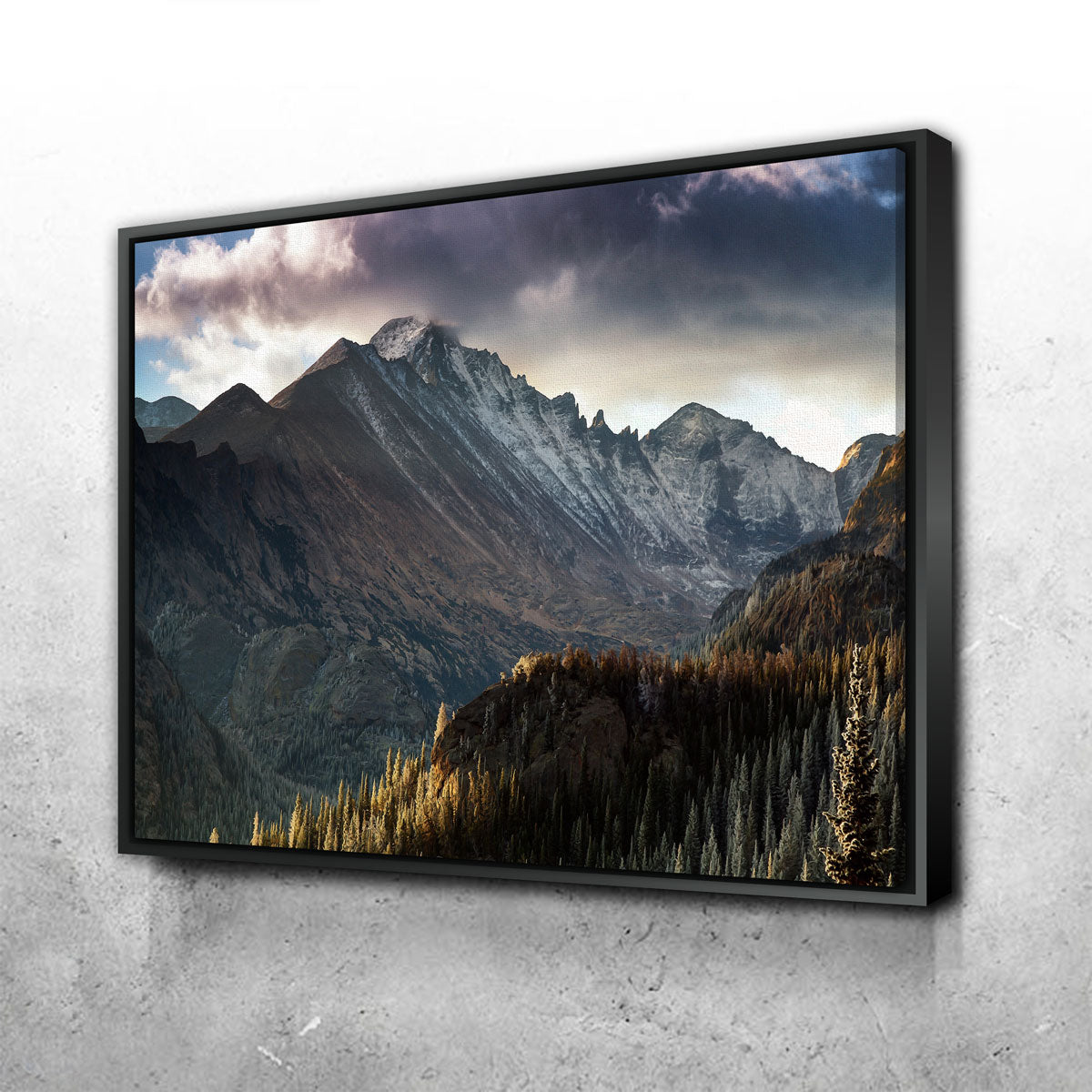 Exquisite Longs Peak Wall Art - Museum-Grade Canvas on Sustainable Pine Frames