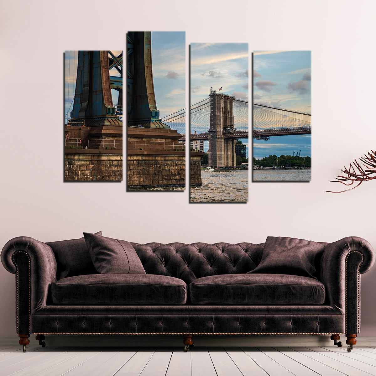 Stunning Dual Bridges Wall Art by Charity Dos Santos