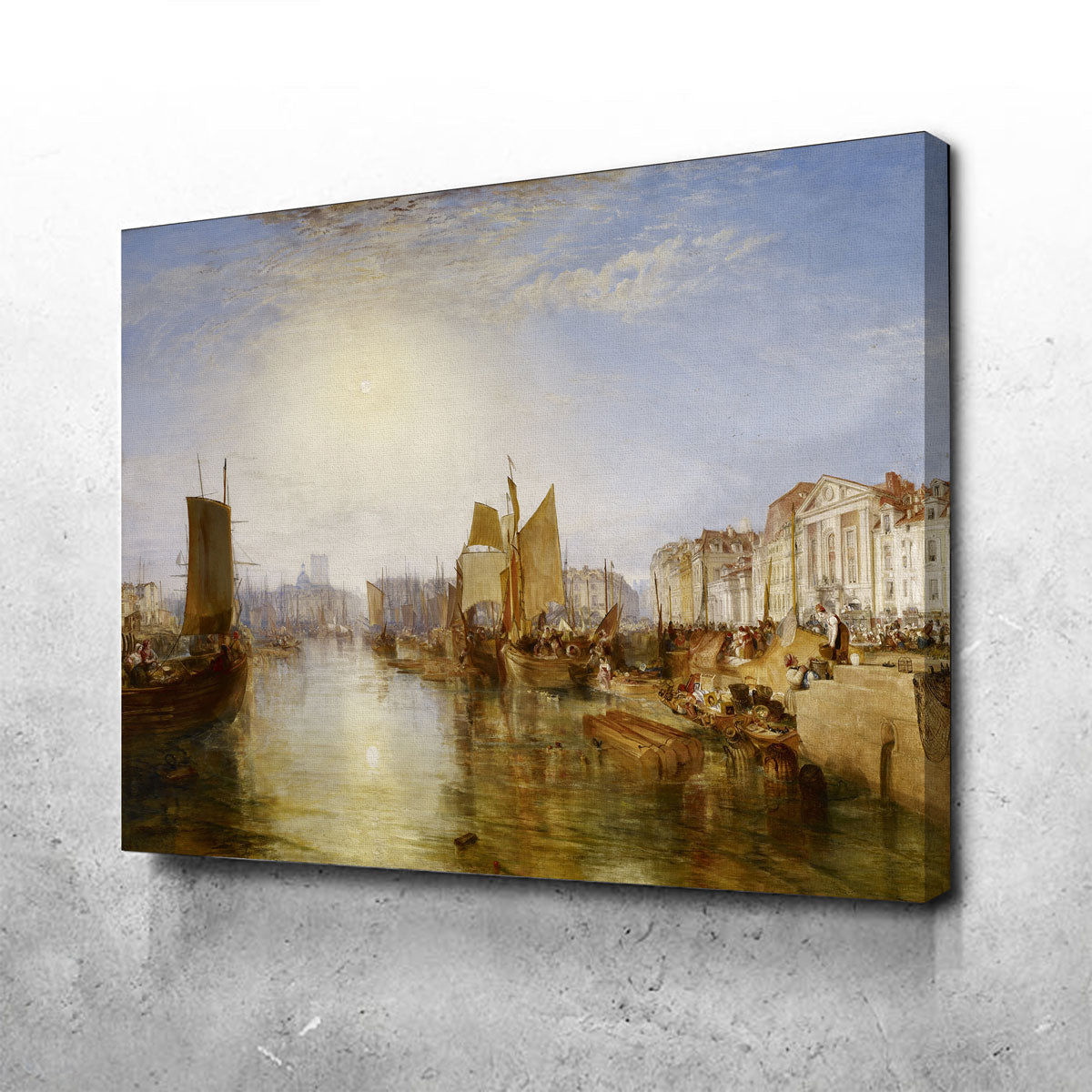 Stunning The Harbor of Dieppe Wall Art by Joseph Mallard William Turner