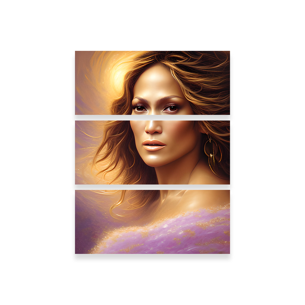 Stunning Jennifer Lopez Wall Art by Dina Rolle