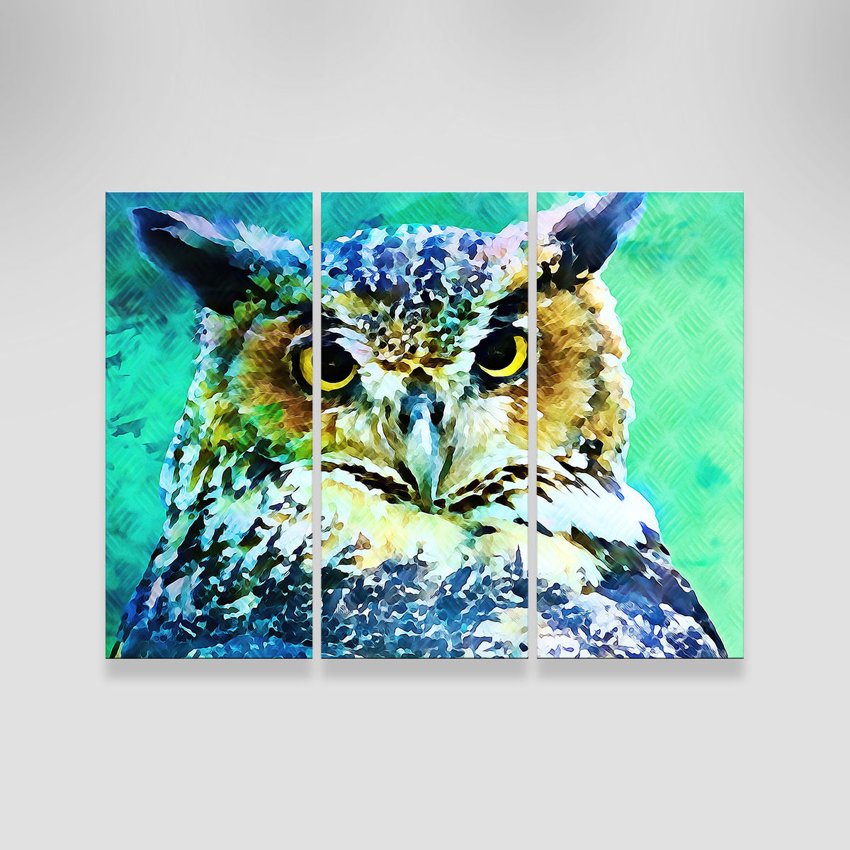 Stunning Great Horned Owl Wall Art by Denise Dundon