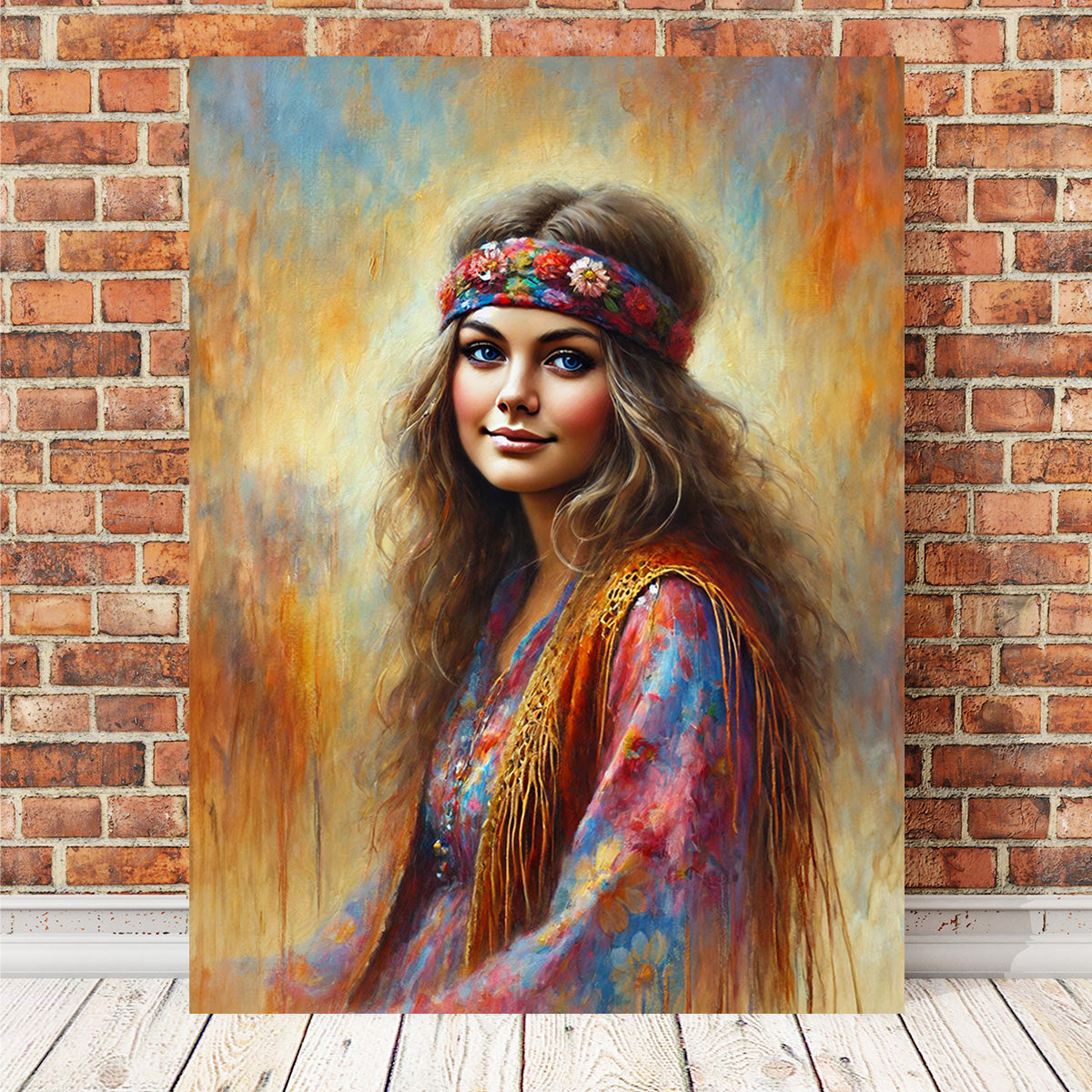 Stylish Hippie-Inspired Beauty Wall Art for Home Decor