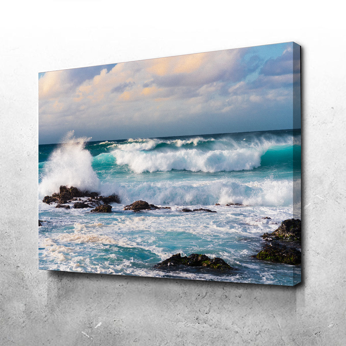 Stunning Blue Crash Wall Art by Lucas Moore