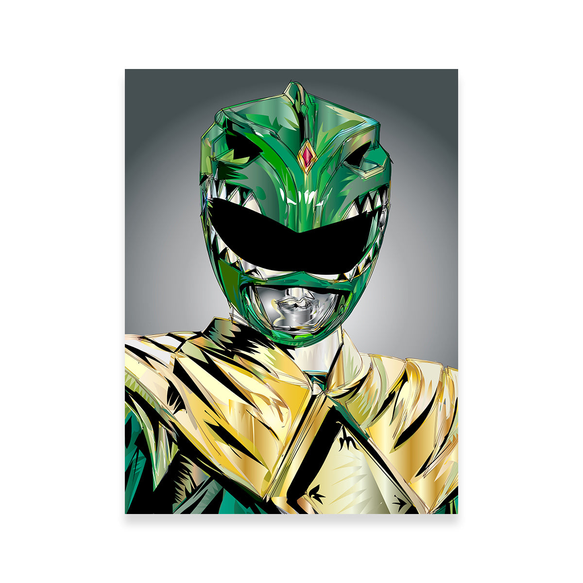 Vibrant Green Ranger Rip Wall Art for Stunning Decor