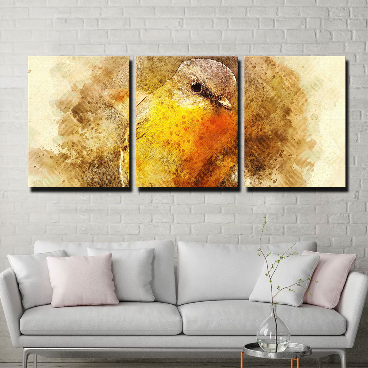 Charming Little Bird Wall Art by Denise Dundon