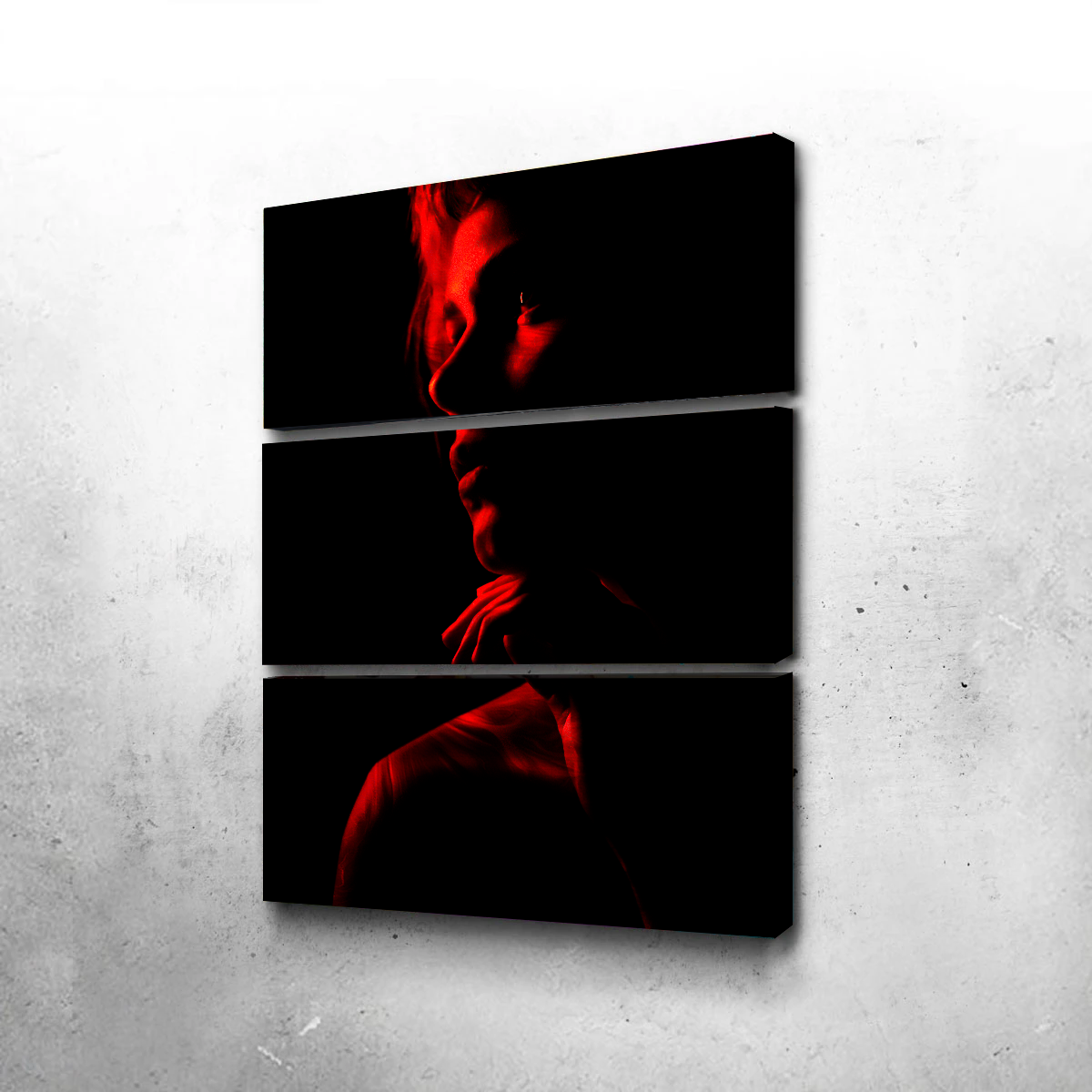 Stunning Red-Girl Wall Art by Manuel Luces
