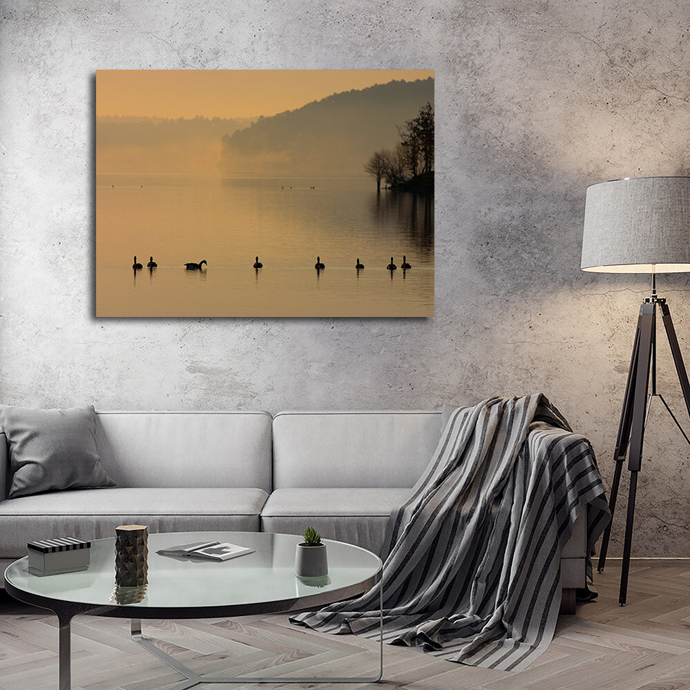 Stunning Geese on Lake Degray Wall Art for Your Home Decor