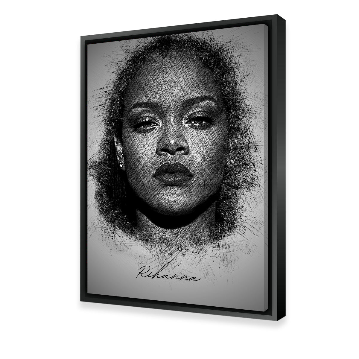Stunning Rihanna Sketch Wall Art for Home Decor