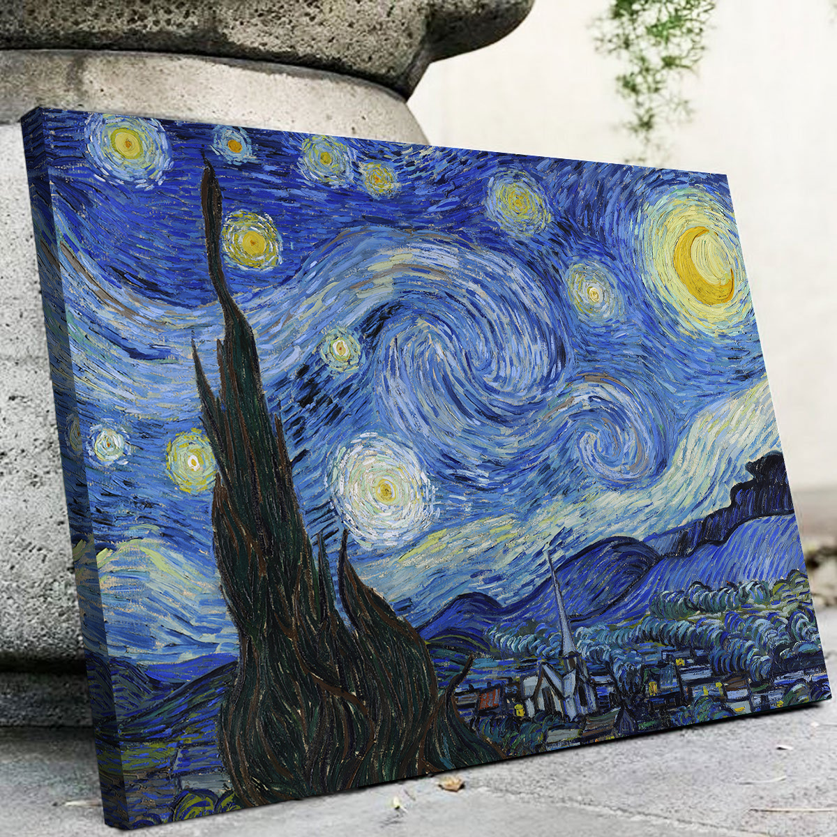 Enchanting Starry Night Wall Art - Premium Canvas for Home Decor