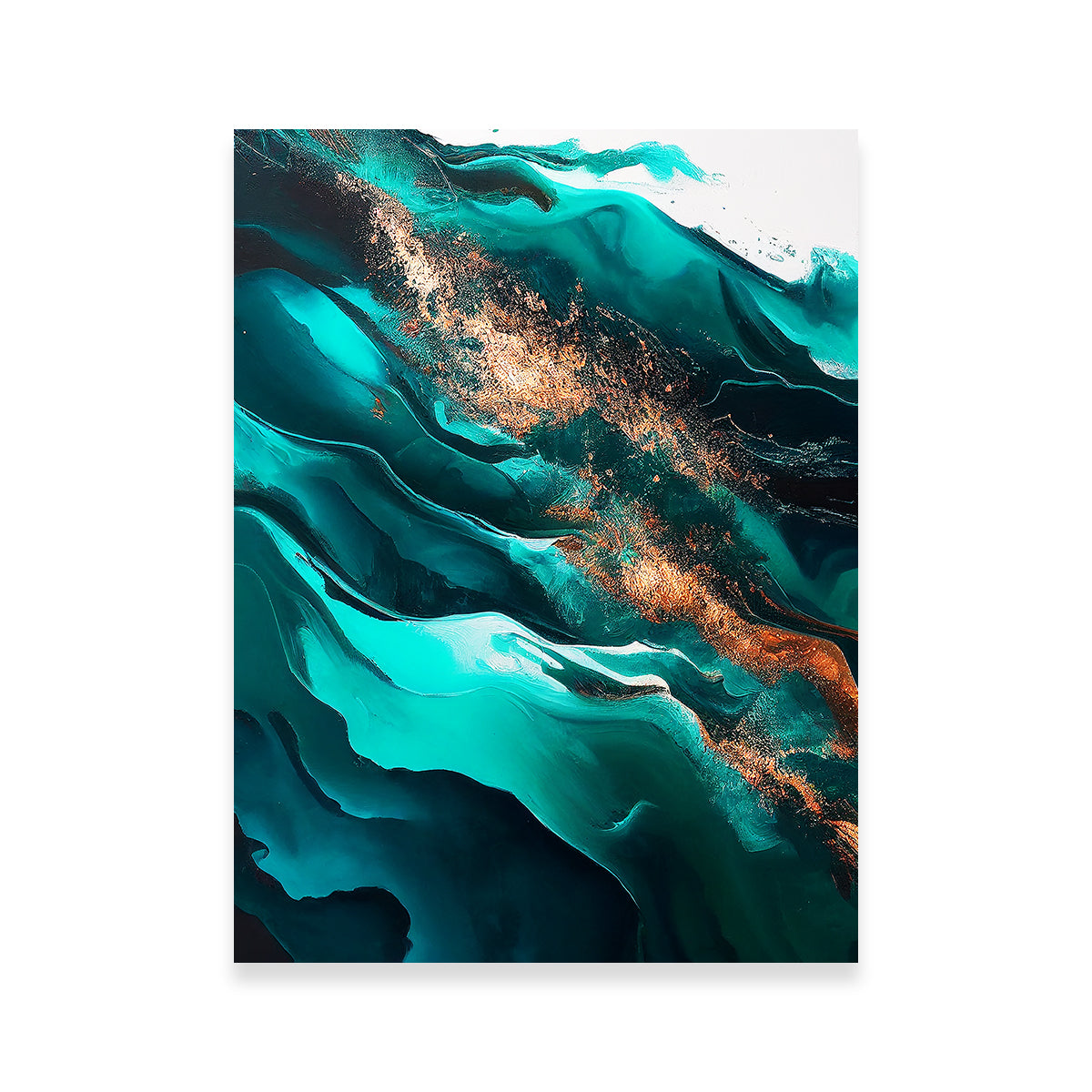 Stunning Coastal Abstract Series 6 Wall Art by Jennifer Hotai