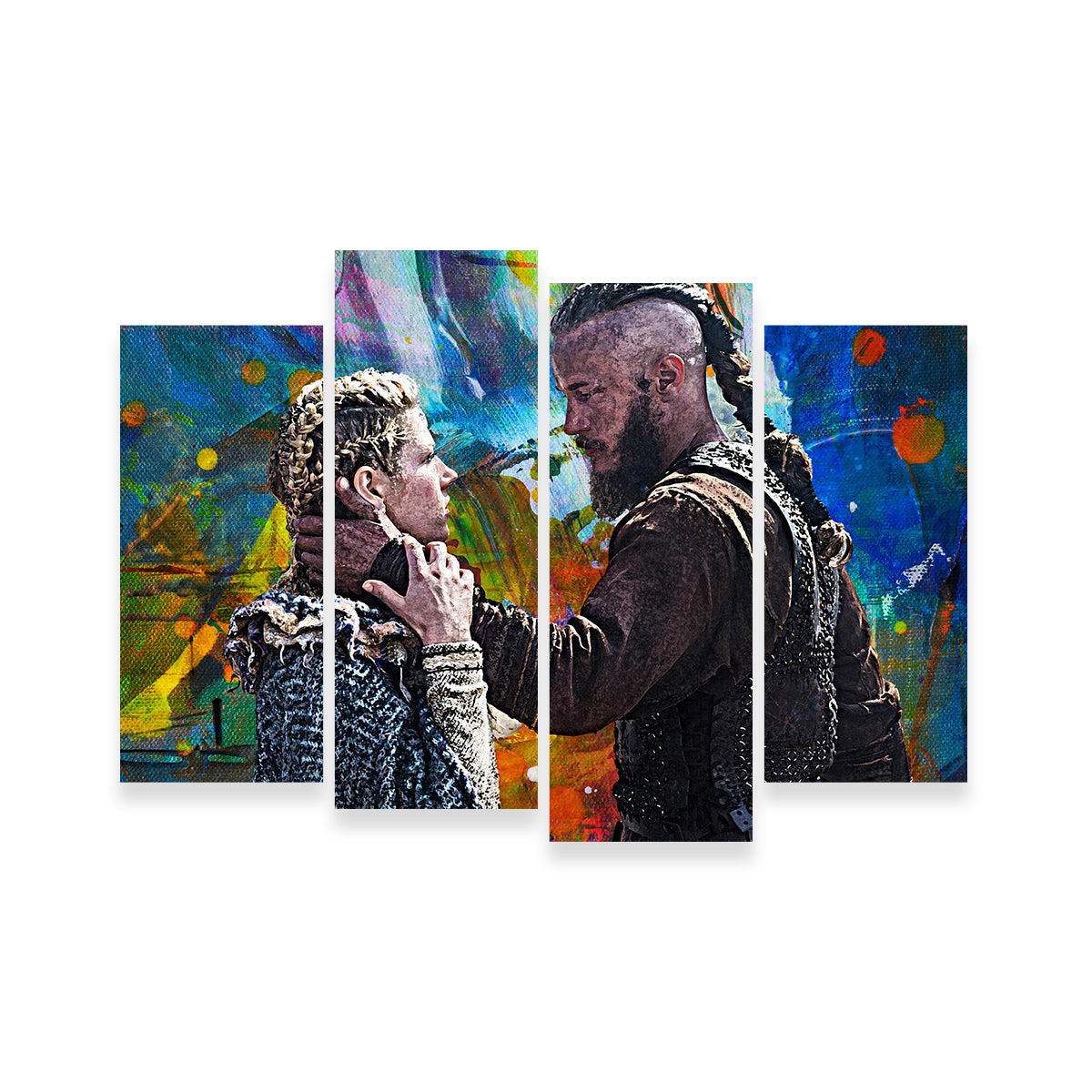 Stunning Ragnar & Lagertha Wall Art for Your Home Decor