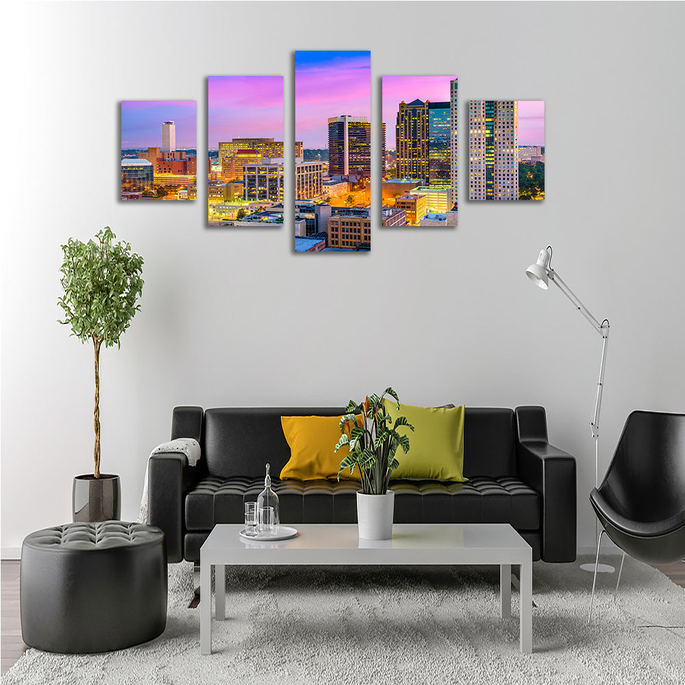Stunning Birmingham Skyline Wall Art for Home Decor