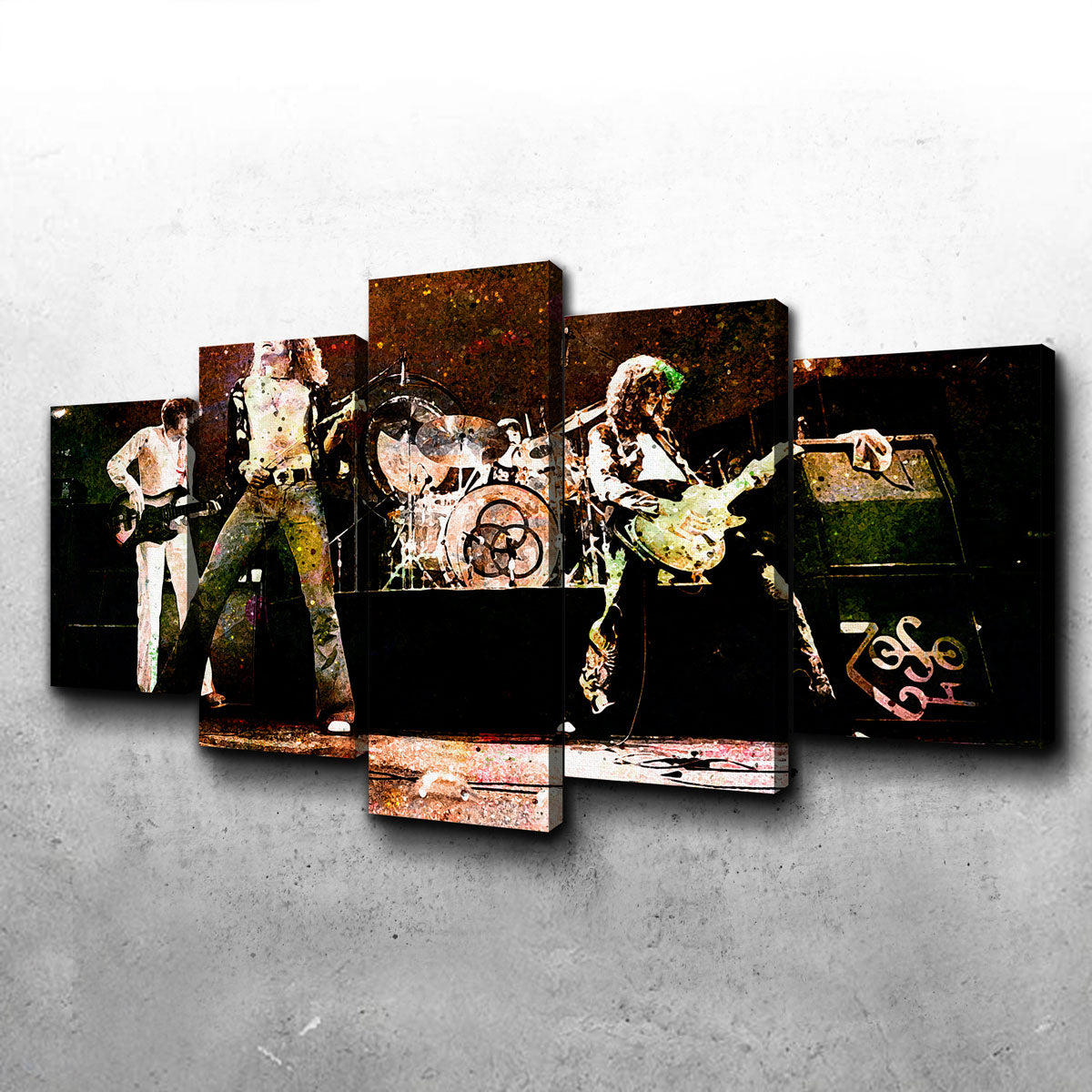 Stunning Live Led Zeppelin Wall Art - Museum-Quality Canvas Print