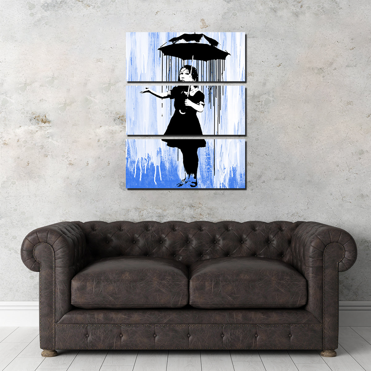 Enchanting Rain Girl Wall Art by Stephen Chambers