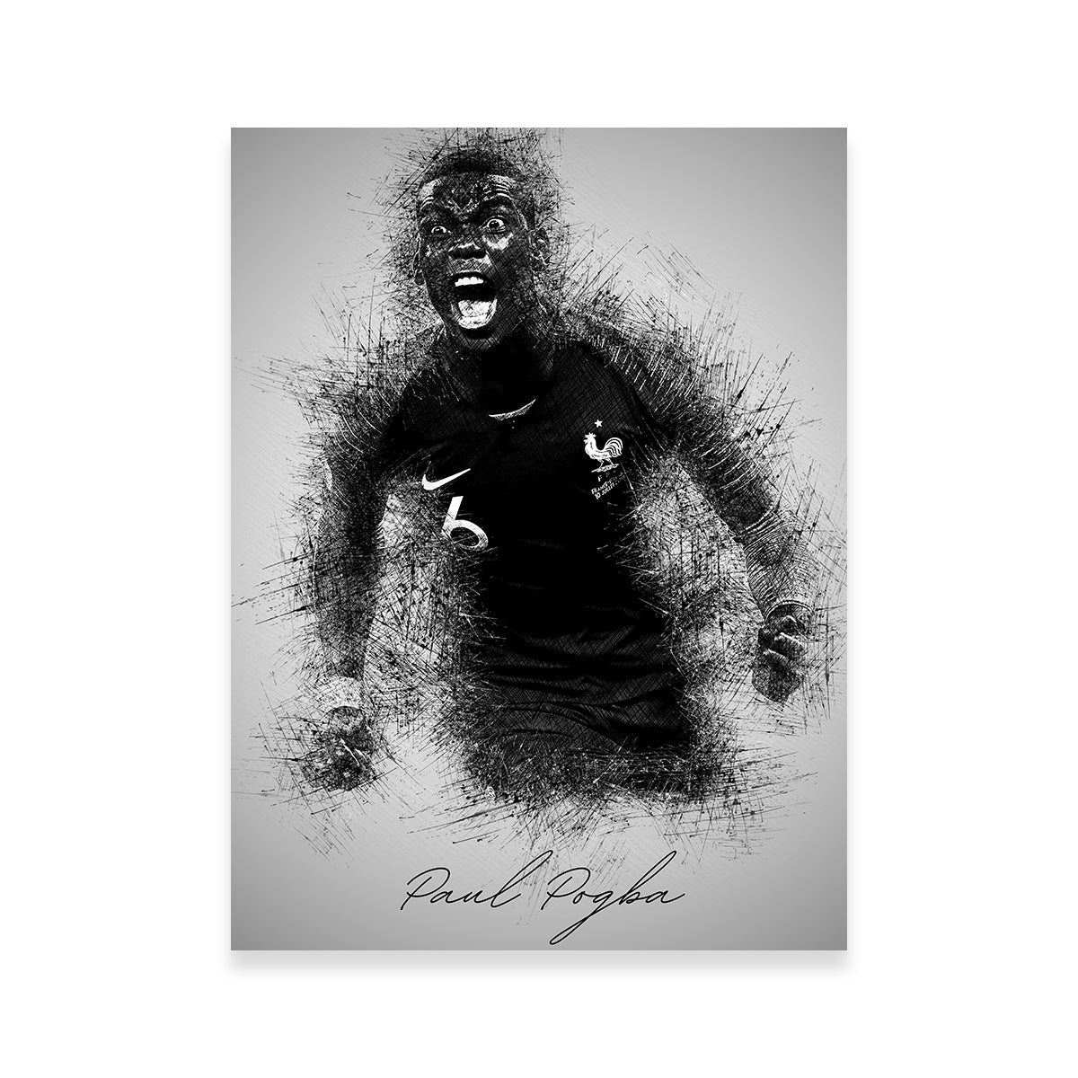 Exclusive Paul Pogba Wall Art - Premium Decor for Fans