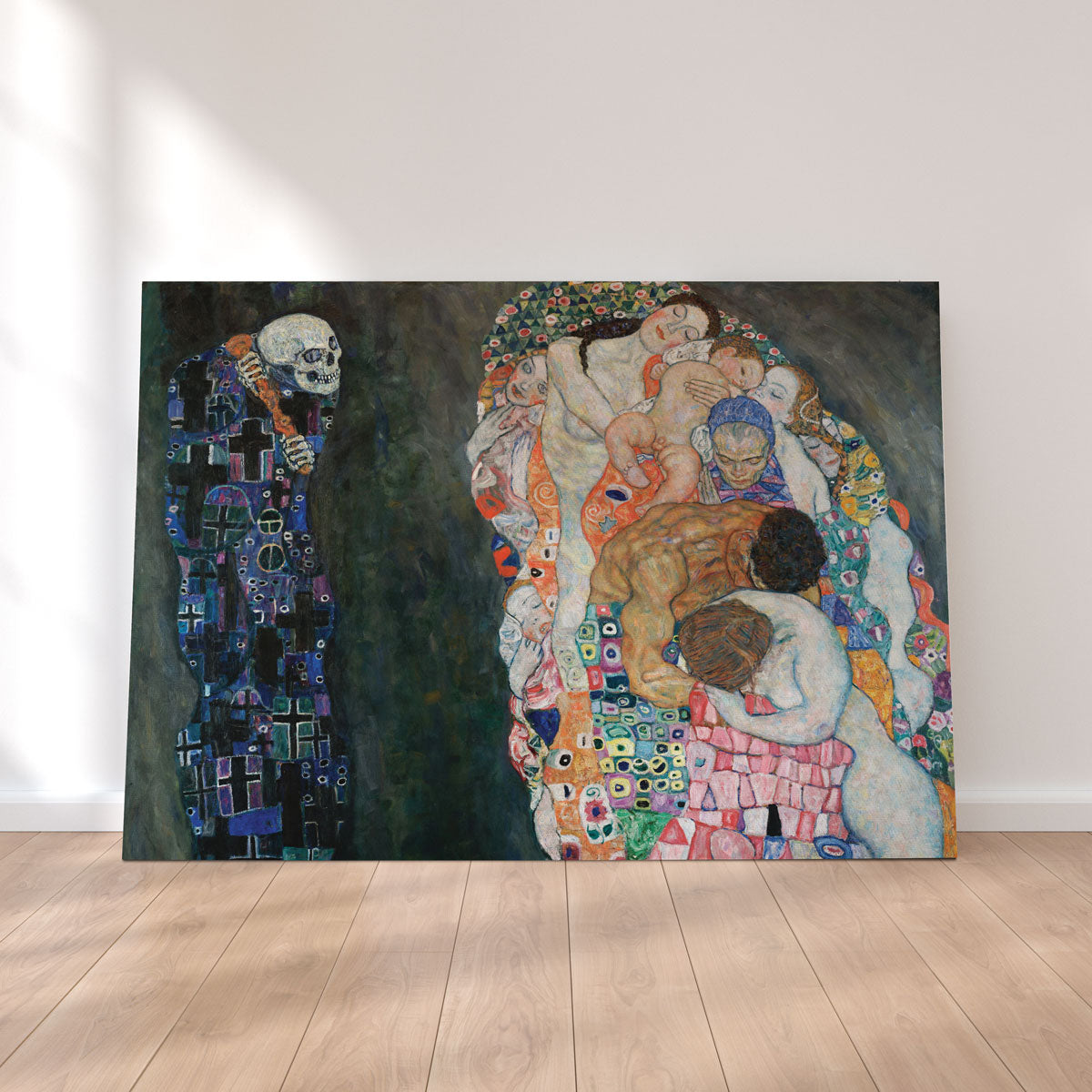 Gustav Klimt's Death and Life Stunning Wall Art