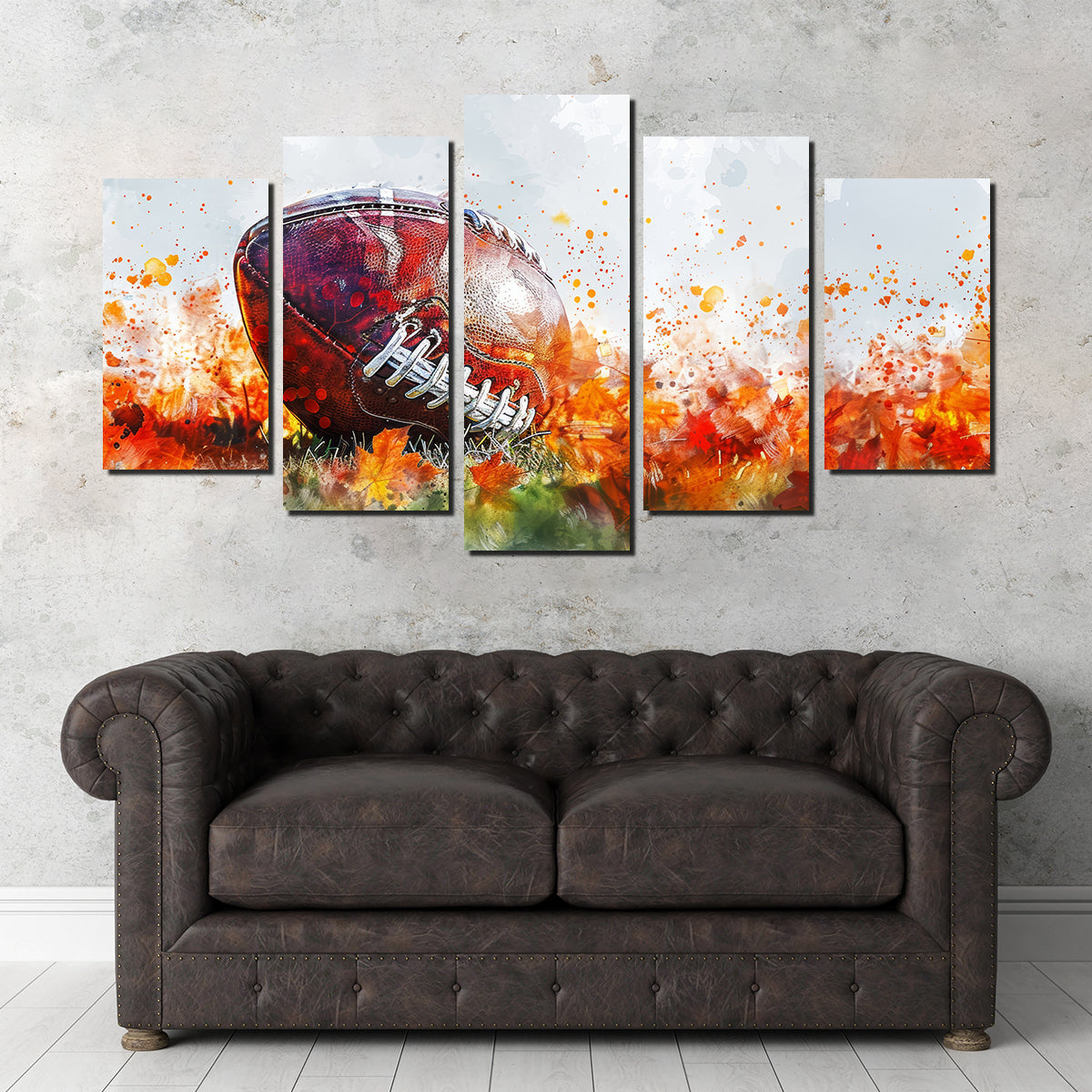 Stunning Football Abstract Wall Art for Sports Enthusiasts