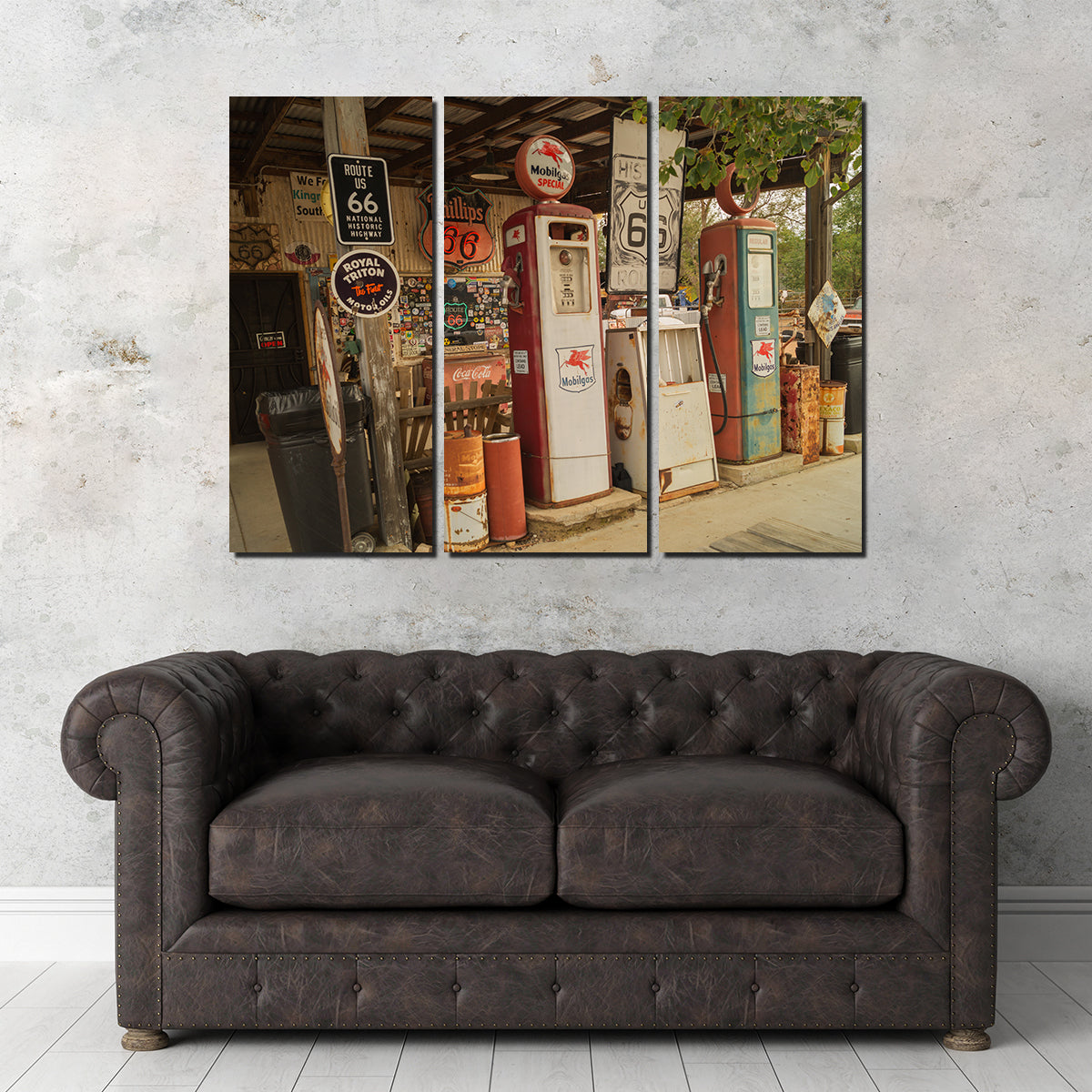 Authentic Route 66 in Arizona Canvas Prints