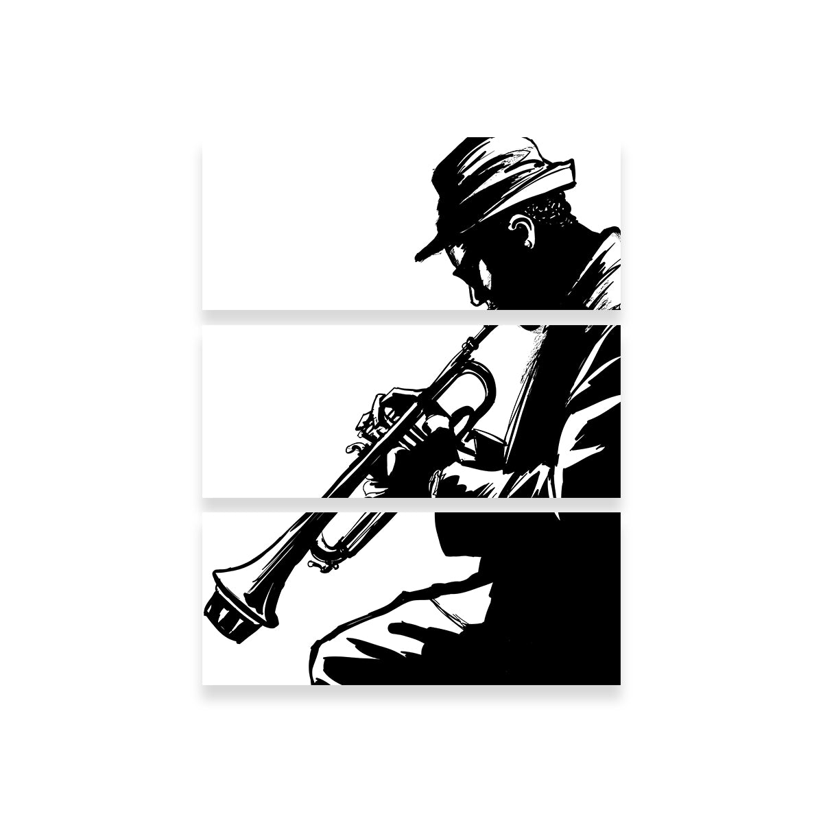 Stunning Jazz Trumpet Player Wall Art for Your Home Decor