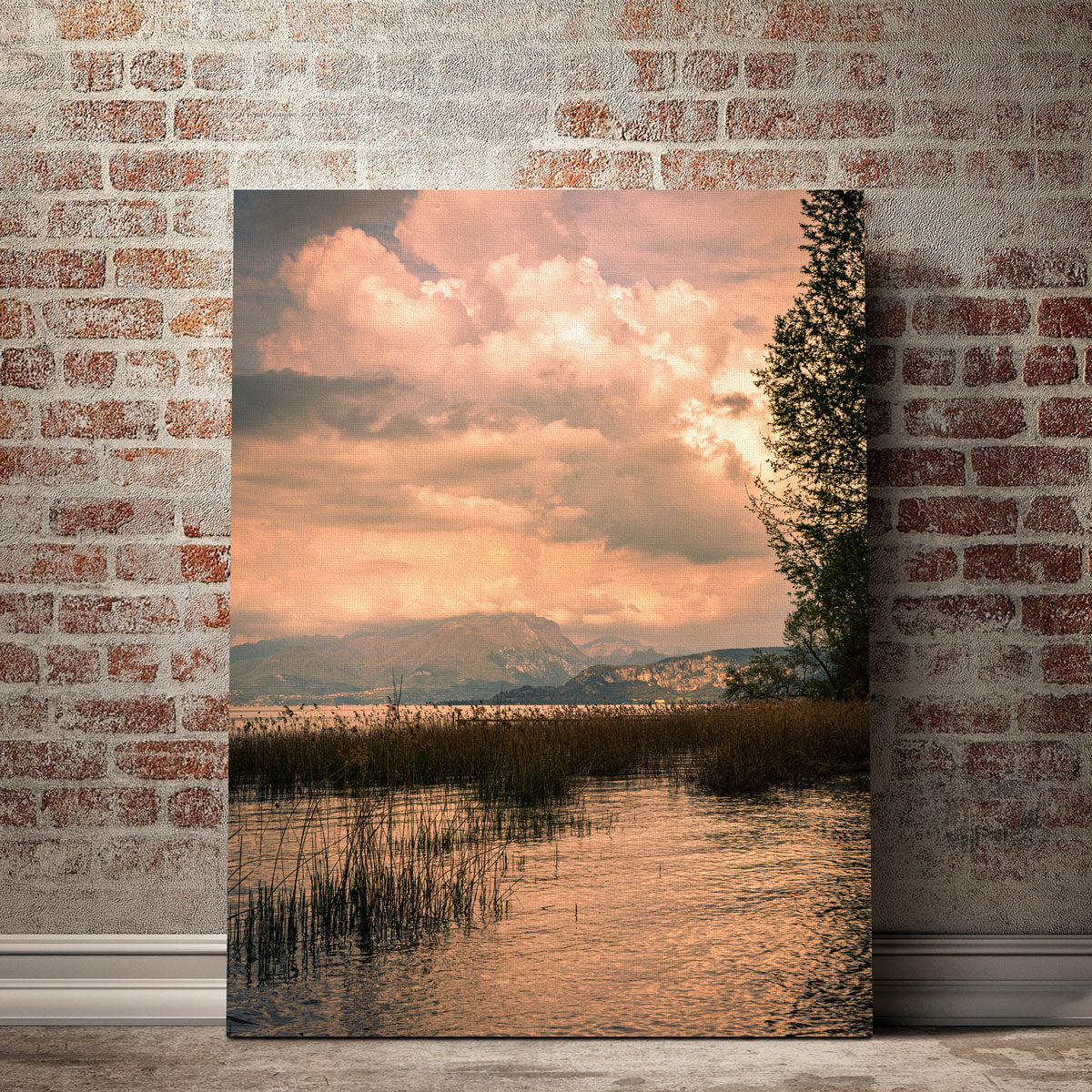 Stunning Stefano Baltieri's Lake Painting Wall Art
