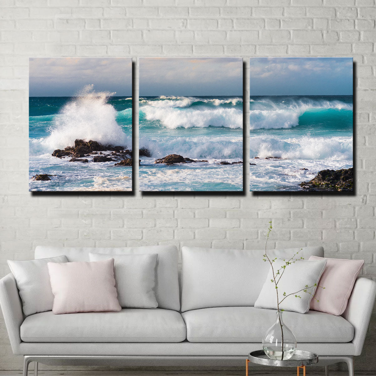 Stunning Blue Crash Wall Art by Lucas Moore