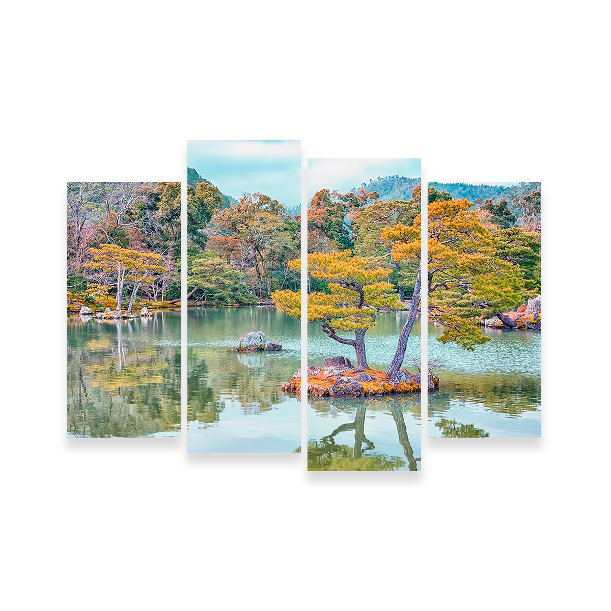 Exquisite Japanese Garden Wall Art by Manjik Pictures