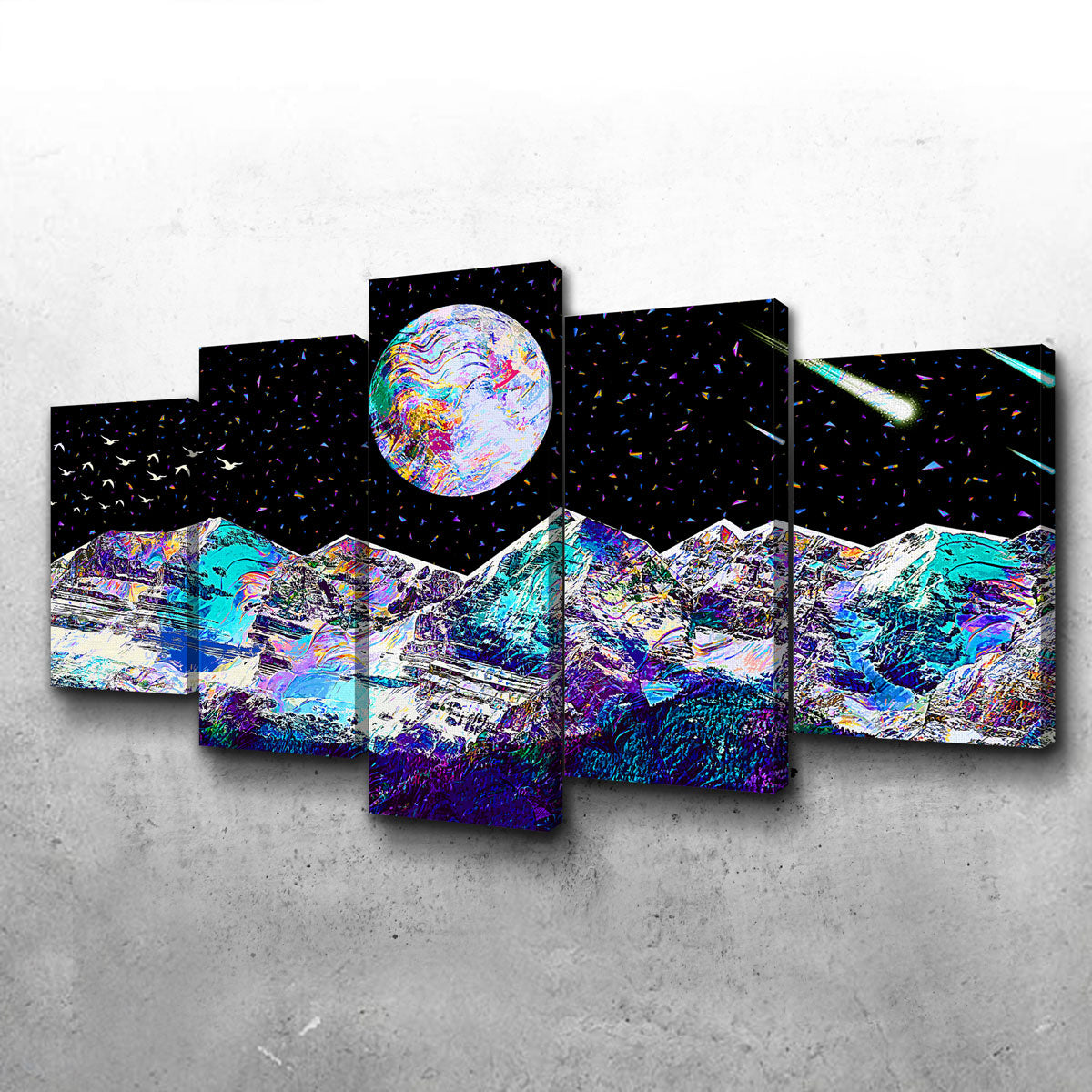 Stunning Abstract Moon Wall Art by Gab Fernando