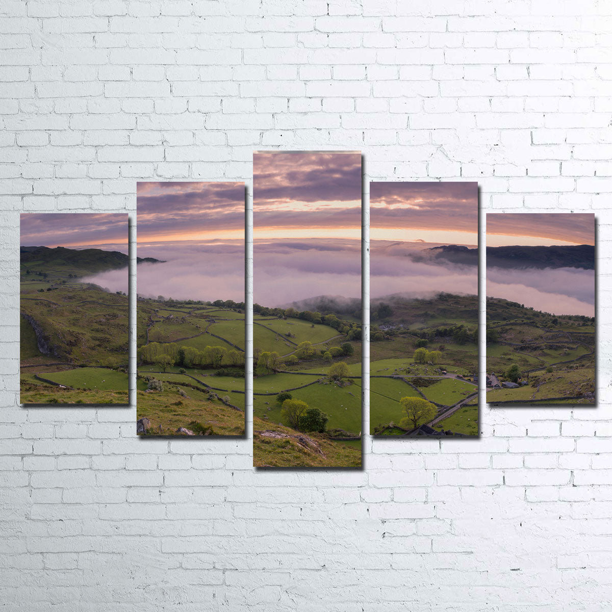 Stunning Receding Fog Wall Art by Mike Cotton