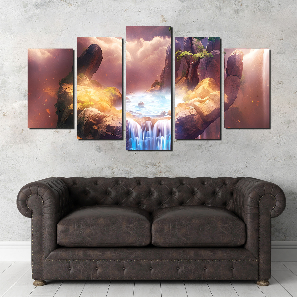 The Exquisite Artistry of Nature's Hand - Sustainable Kiln - Dried Pine Wood Framed Canvas Prints