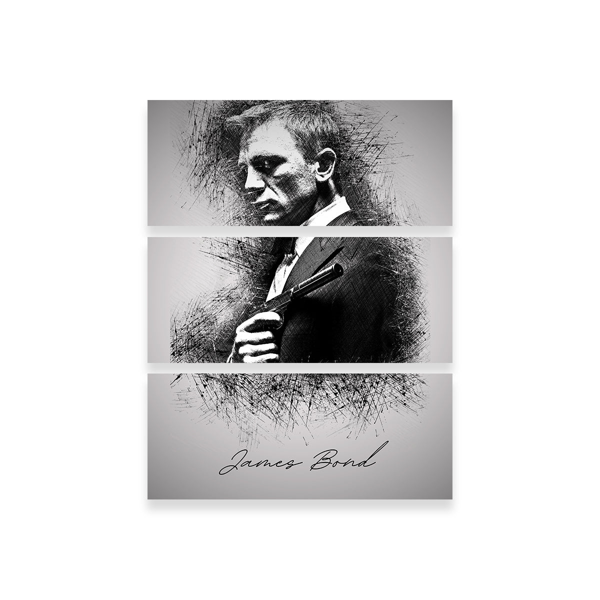 Exclusive James Bond Silencer Wall Art - A Captivating Decor Piece