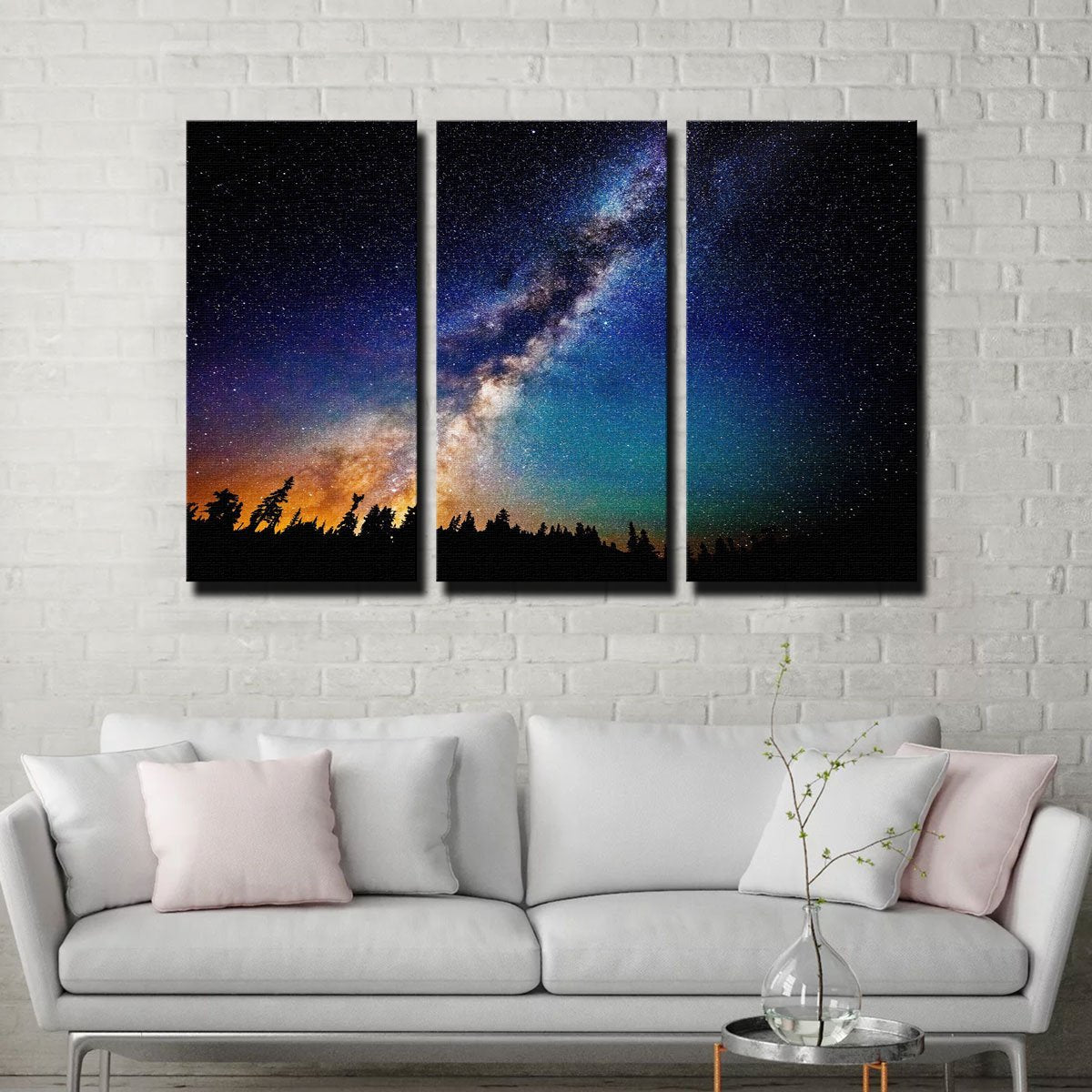 Stunning Milky Way Wall Art - Museum-Quality Canvas on Sustainable Pine Frames