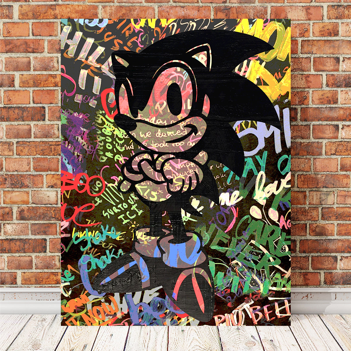 Sonic Wall Art by Stephen Chambers - Premium Handmade Canvas Print