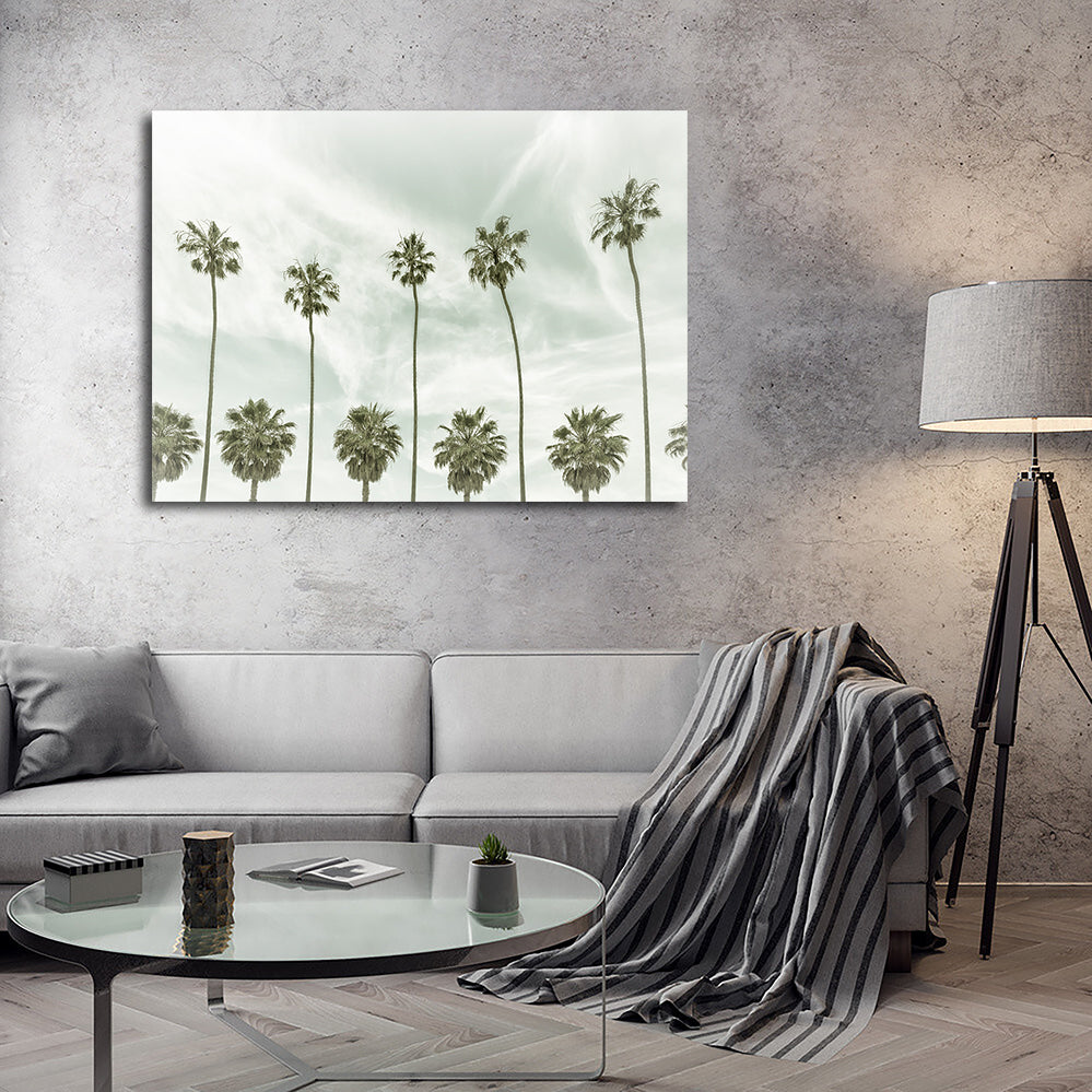 Stunning Palm Trees and Clouds Wall Art by Melanie Viola