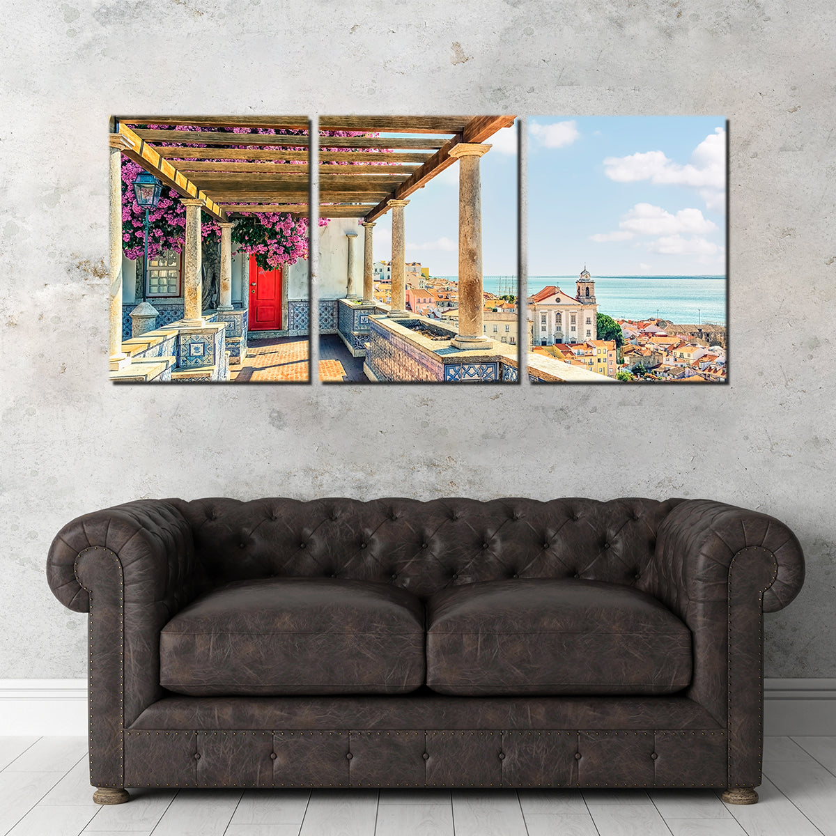 Exquisite Lisbon Roofs Wall Art by Manjik Pictures