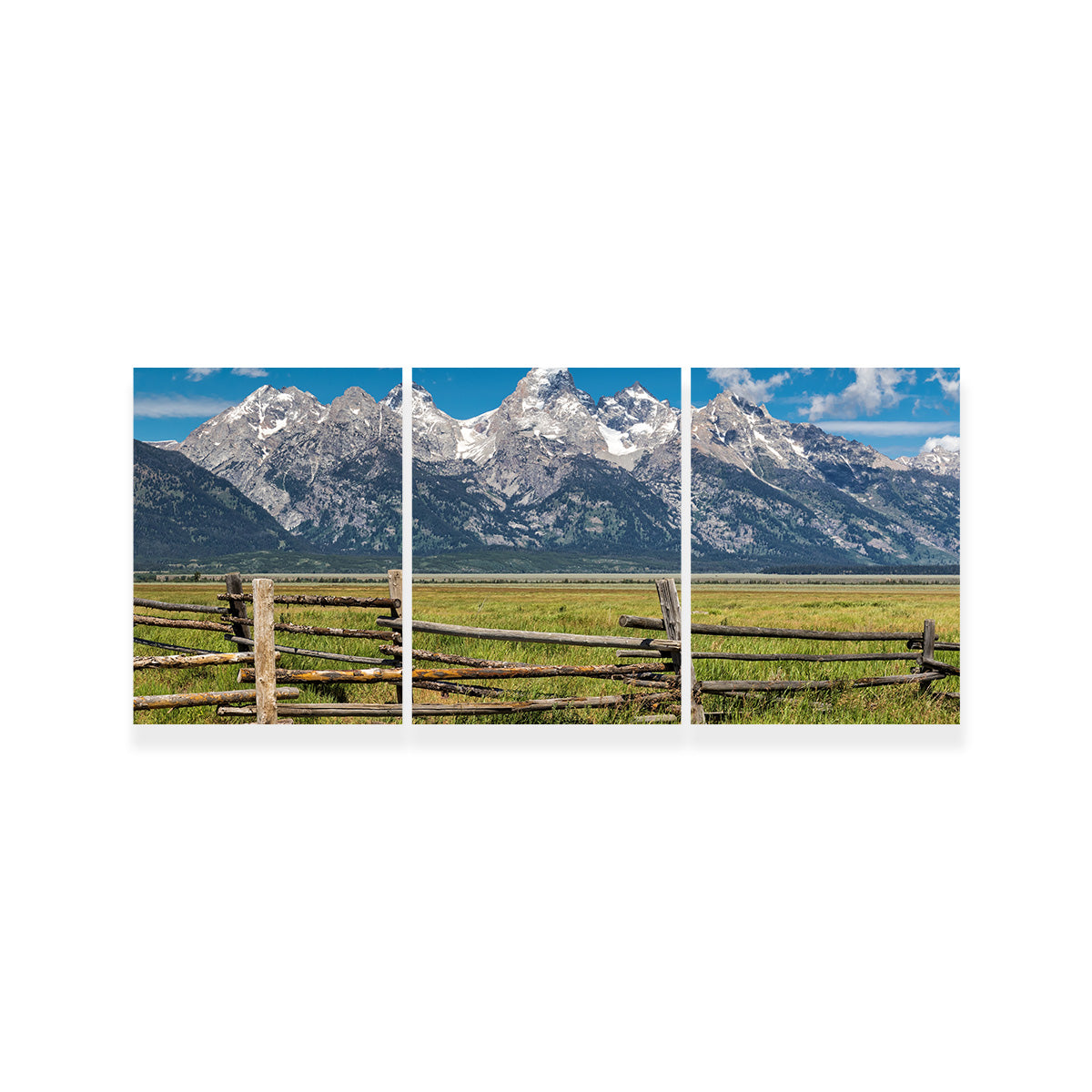 Stunning Grand Tetons and Corral Fence Wall Art for Your Home Decor