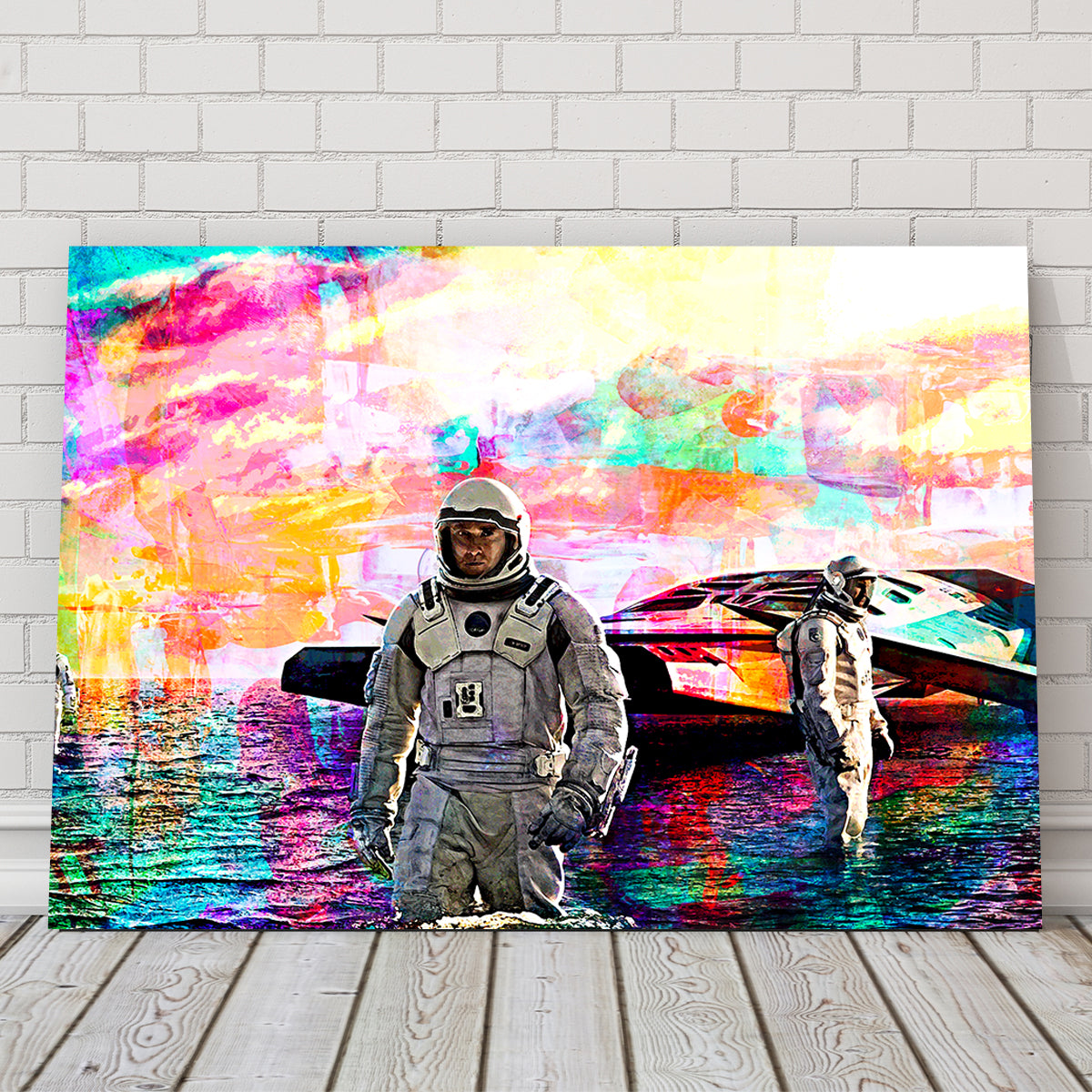 Stunning Interstellar Water Landing Wall Art for Home Decor