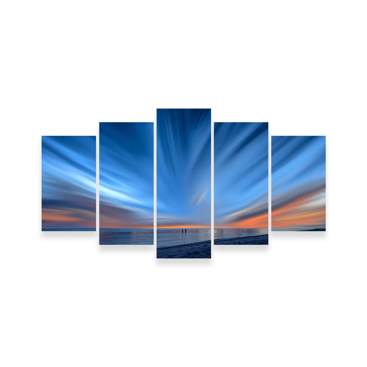 Blue Explosion Wall Art by Eileen Rollin - Museum Quality Canvas Print