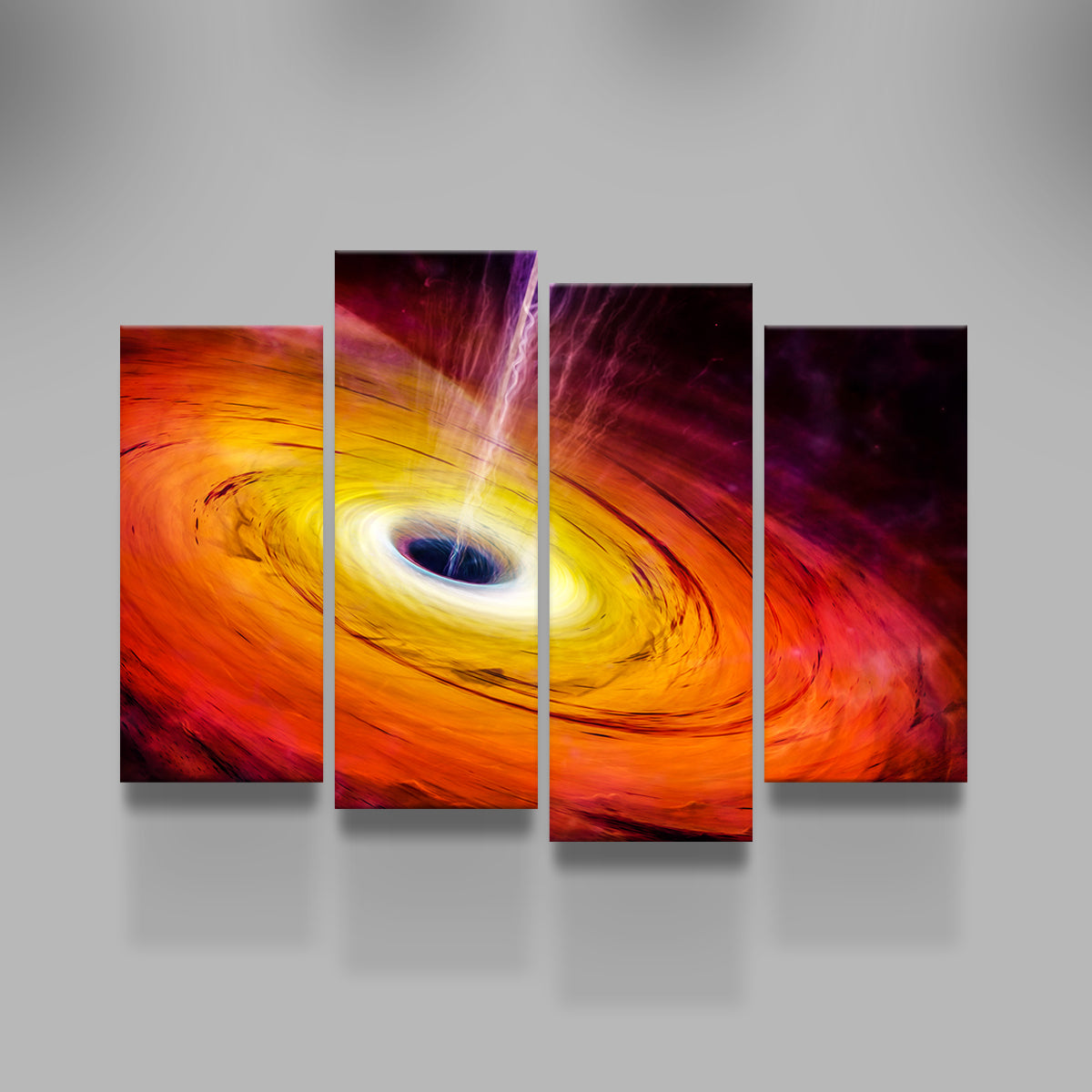Stunning Spacescape Black Hole Wall Art for Home Decor
