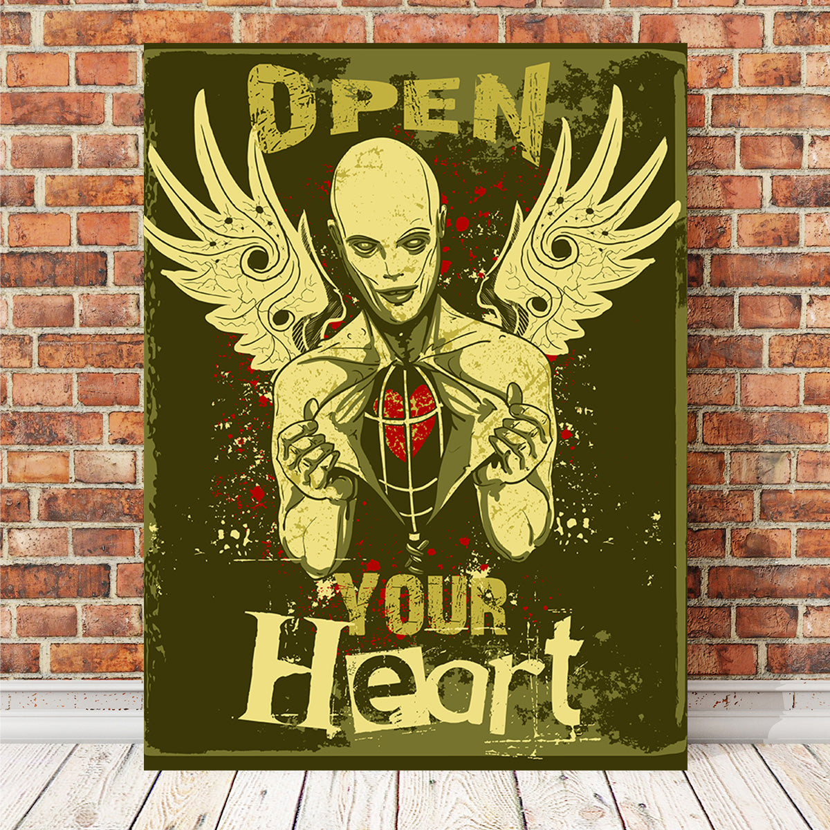 Exquisite Open Your Heart Wall Art for Home Decor