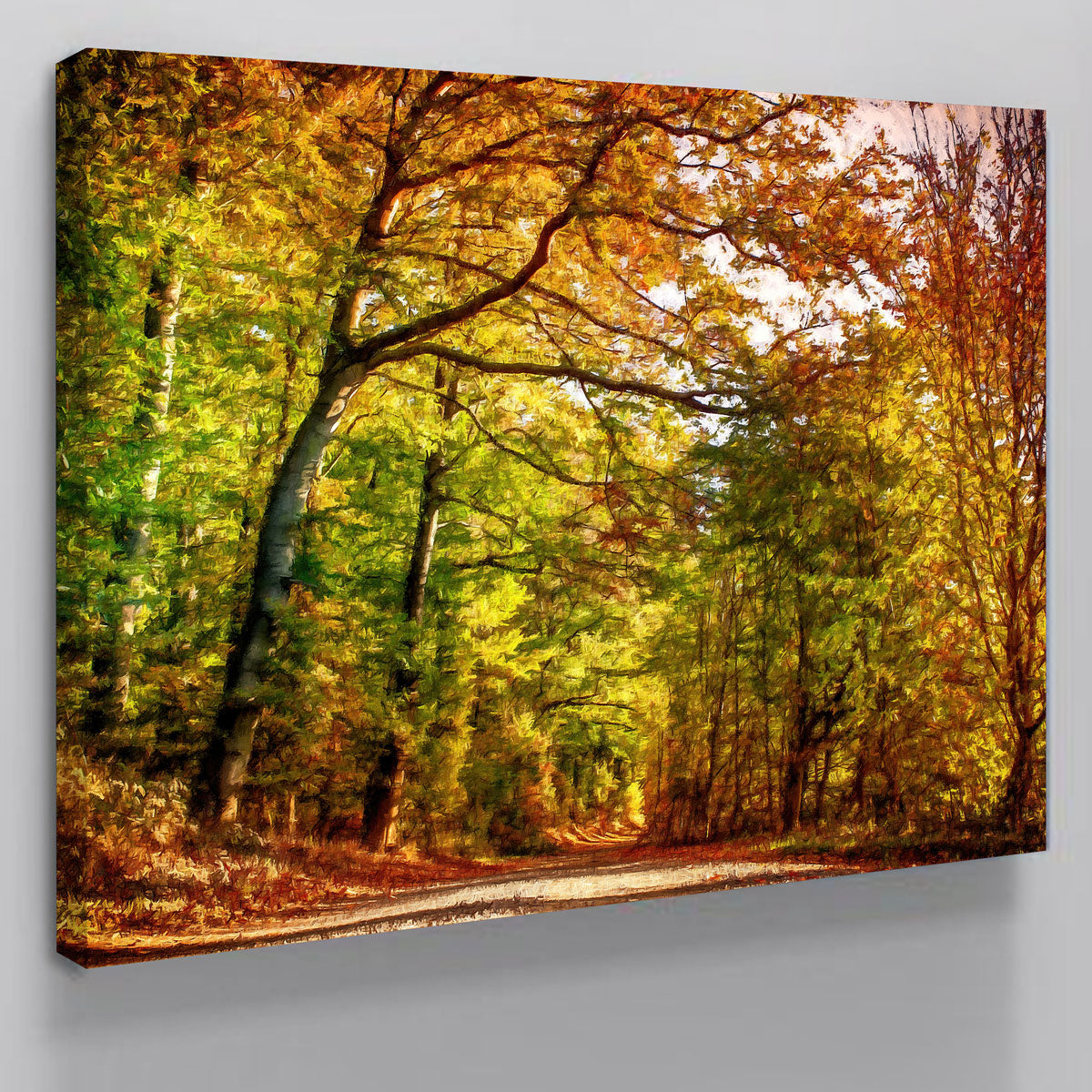 Autumn Leaves Pathway Wall Art by Denise Dundon - Stunning Decor for Your Space