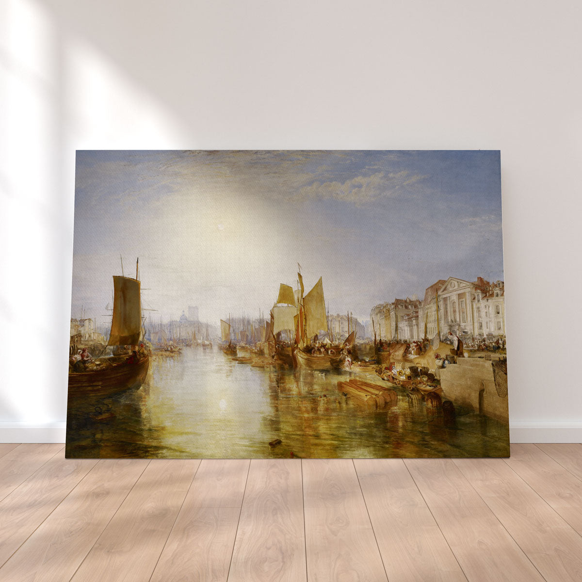 Stunning The Harbor of Dieppe Wall Art by Joseph Mallard William Turner