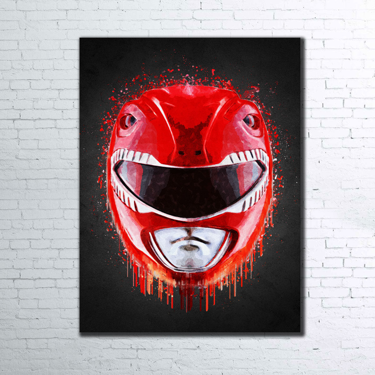 Stunning Red Ranger Portrait Wall Art by Gab Fernando