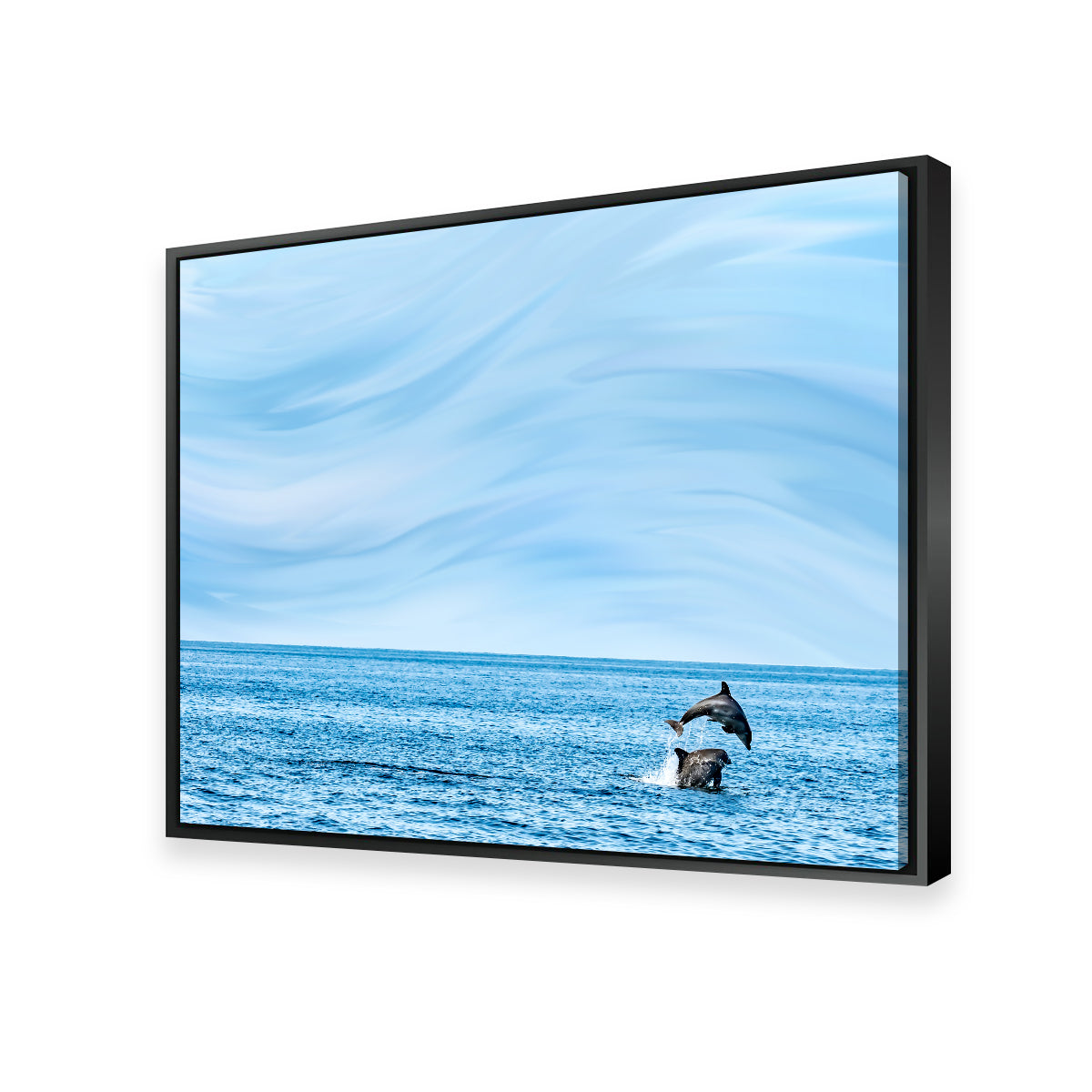 Rollin's Stunning Jumping Dolphins Wall Art by Eileen Rollin