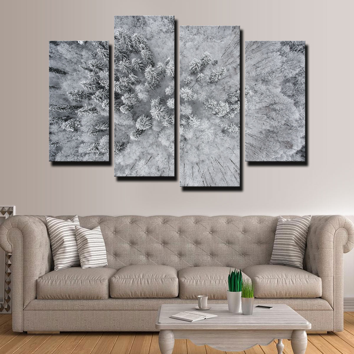 Exquisite Forest Snow Wall Art by Karolis Janulis