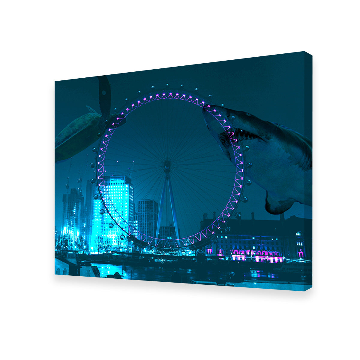Stunning London Eye Manipulation Wall Art for Home Decor